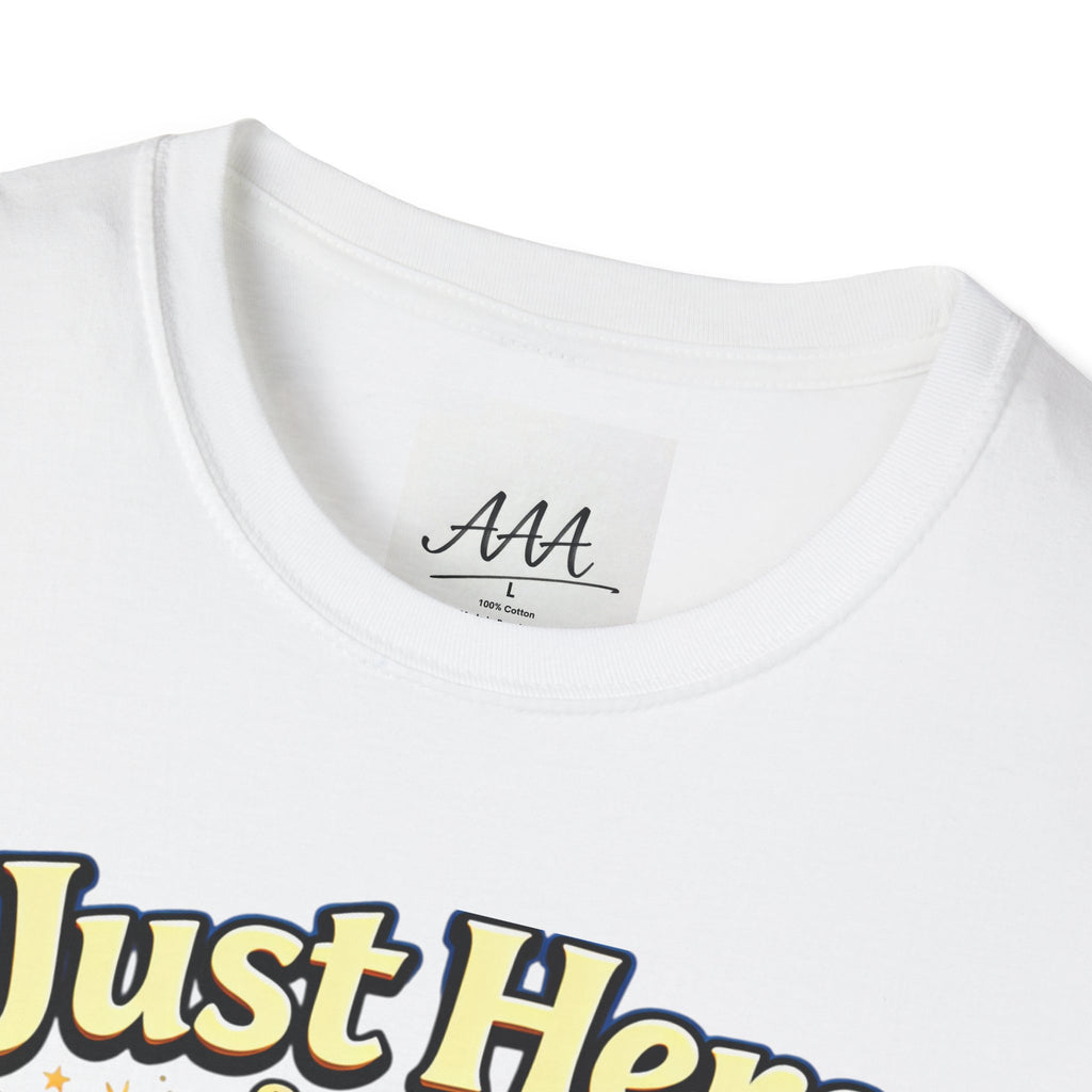 Just Here for the Wine T-Shirt | Passover Seder Illustration, Wine Cups & Matzah