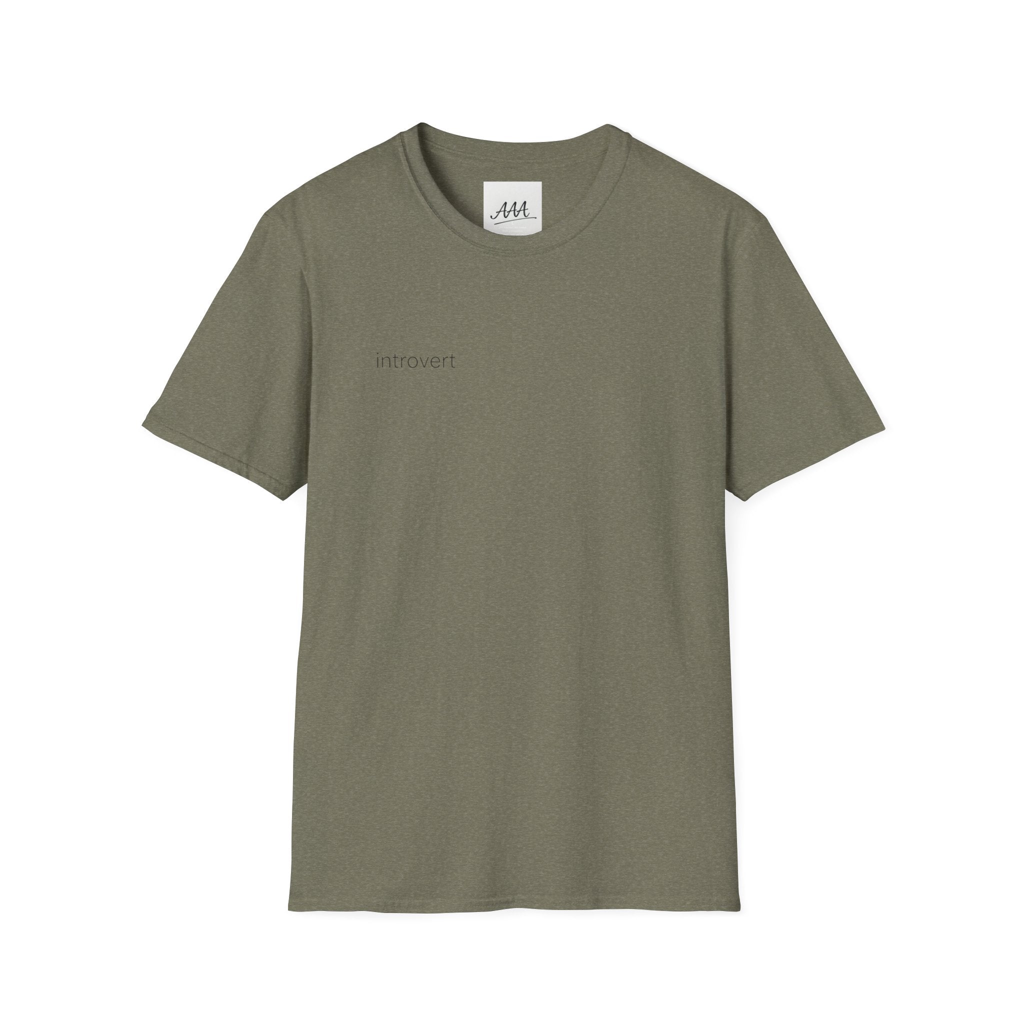 Introvert T-Shirt | Minimalist Personality Tee | Funny Introvert Gift | Quiet Person Shirt | Unisex Soft Cotton Casual Tee