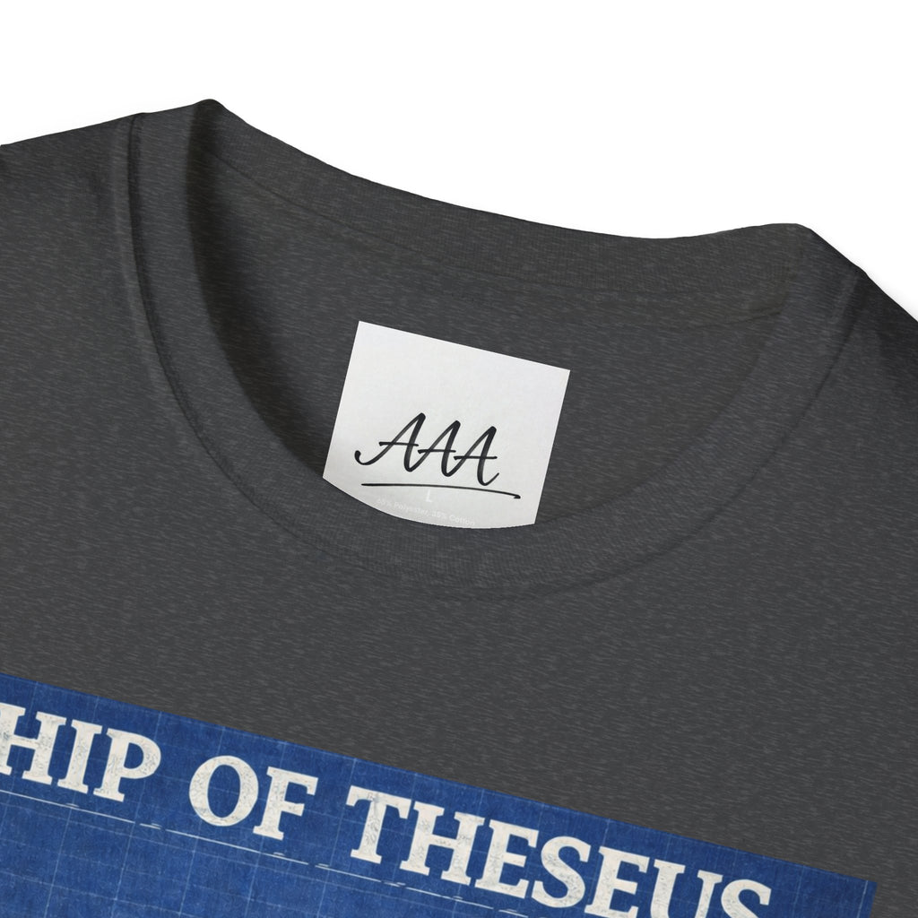 Ship of Theseus Blueprint T-Shirt | Nautical Diagram, Philosophical Art