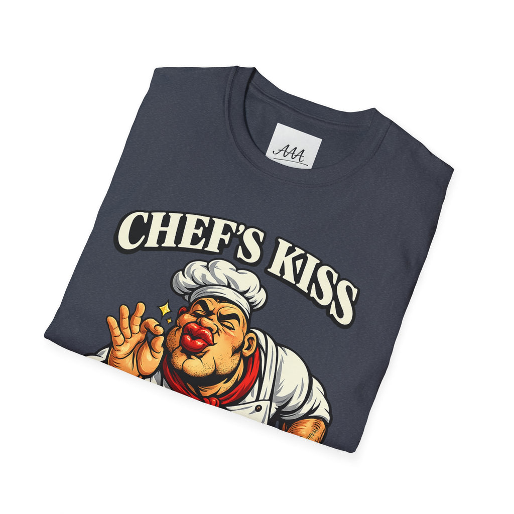 Chef's Kiss T-Shirt | Funny Chef Kissing Fingers Unisex T-Shirt | Italian Chef Meme Shirt | Cooking Gag Gift