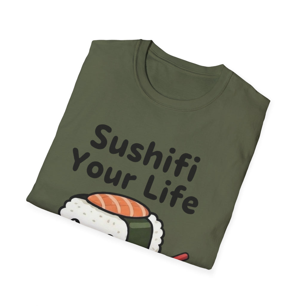 Sushifi Your Life T-Shirt | Cute Kawaii Sushi Cartoon