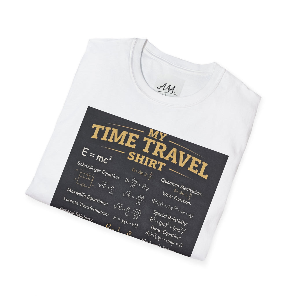 My Time Travel Shirt | Funny Physics Equations Time Traveler T-Shirt | Quantum Mechanics History Betting Unisex Tee