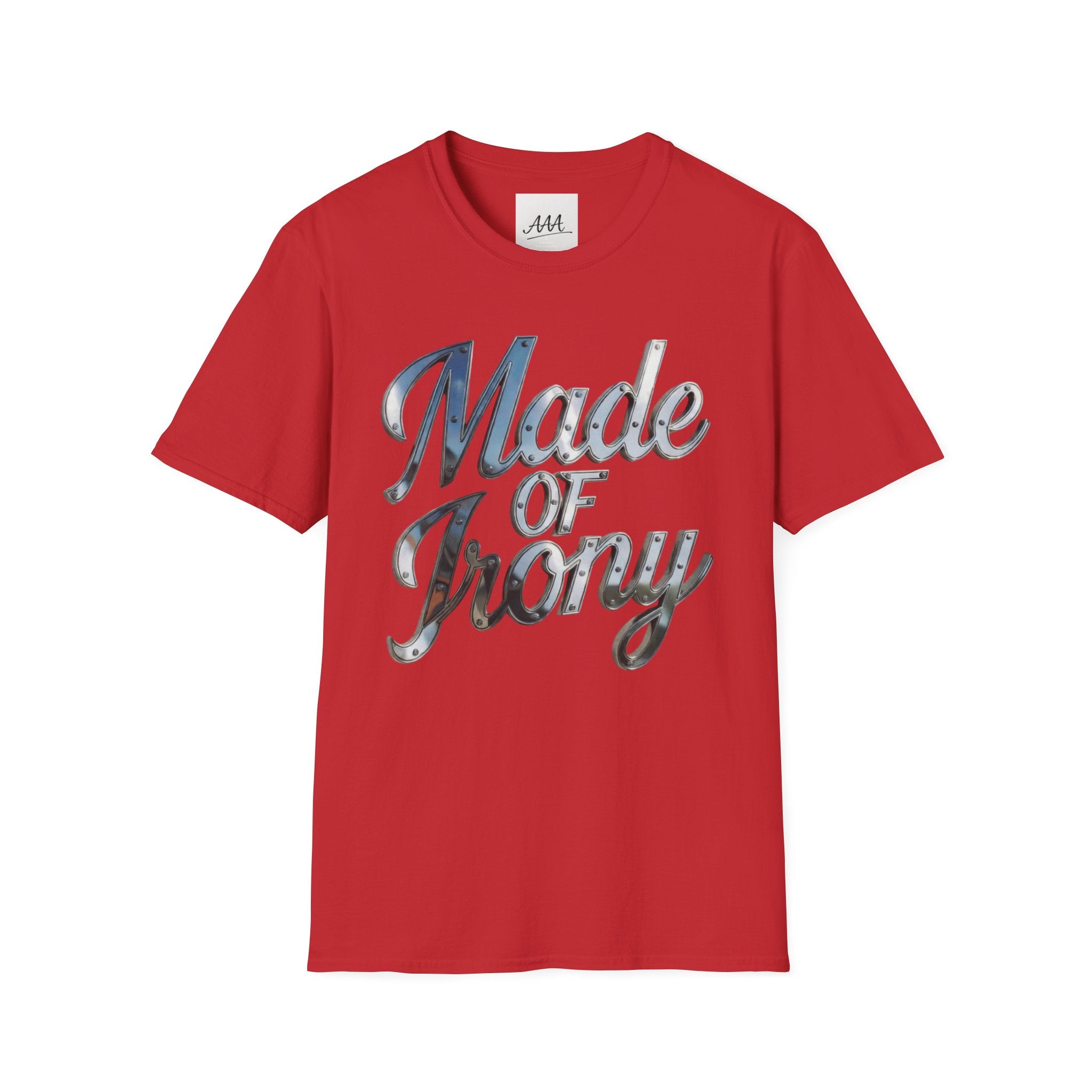 Made of Irony T-Shirt | Metallic Script Graphic Tee