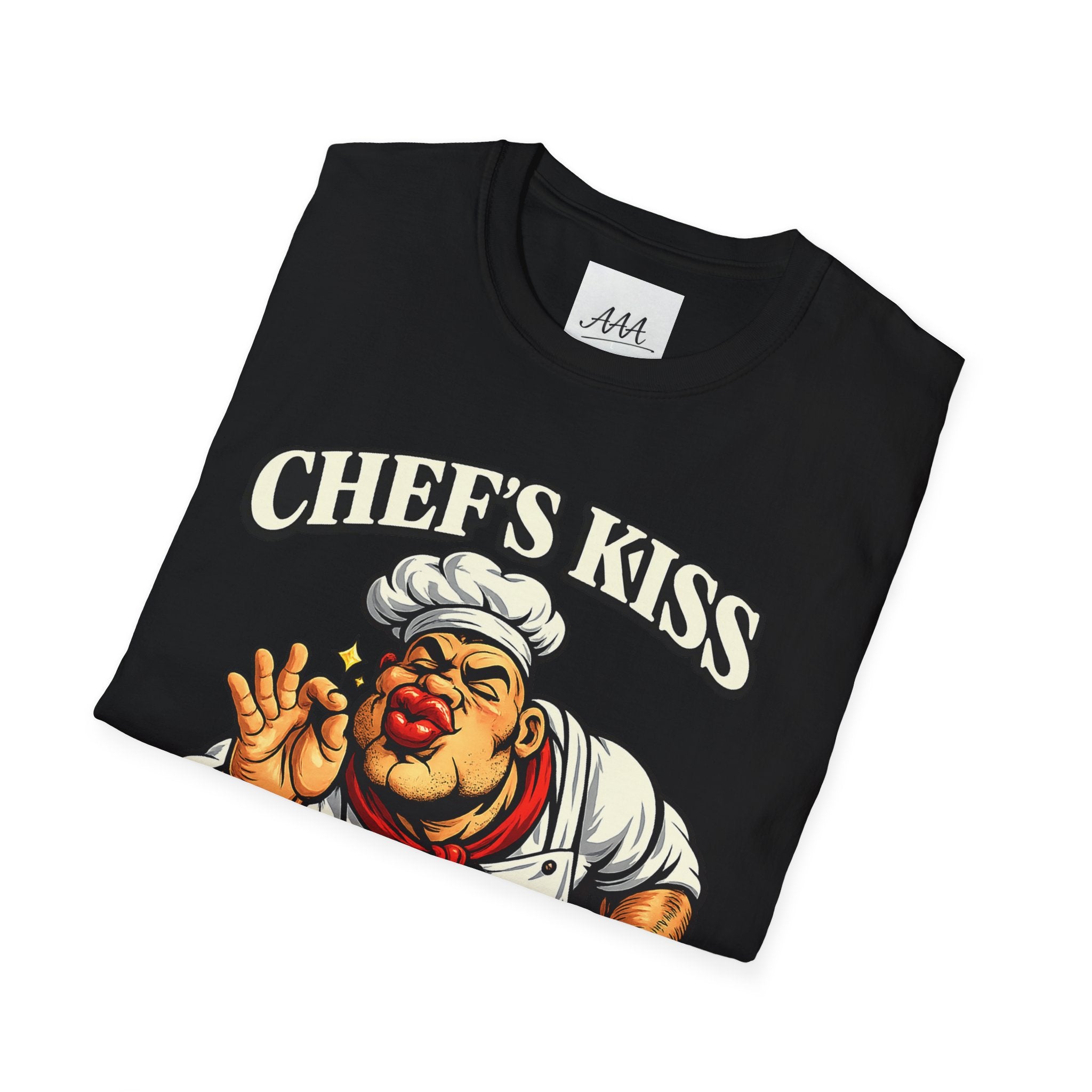 Chef's Kiss T-Shirt | Funny Chef Kissing Fingers Unisex T-Shirt | Italian Chef Meme Shirt | Cooking Gag Gift