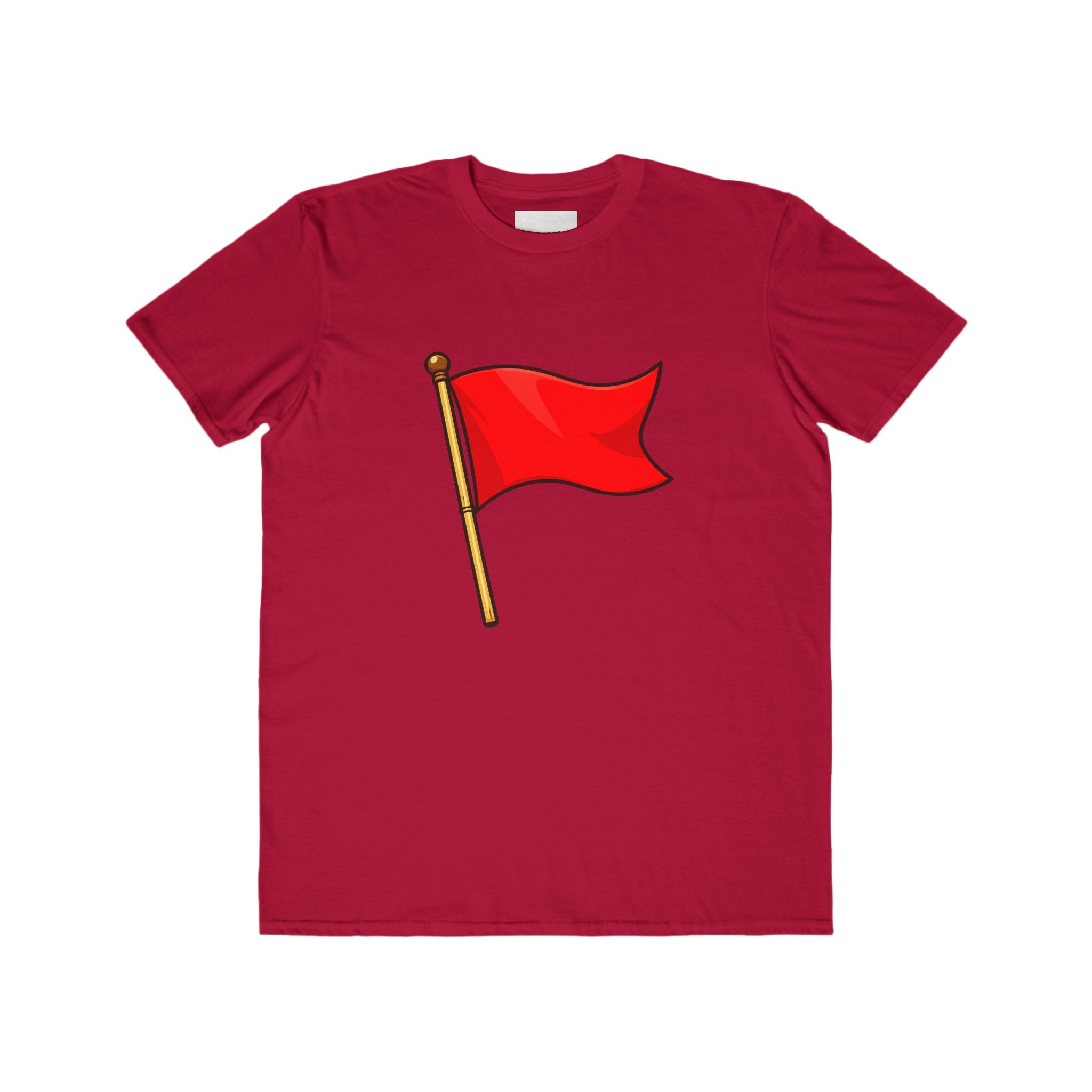 Red Flag Graphic Tee Men's Casual Cotton T-Shirt