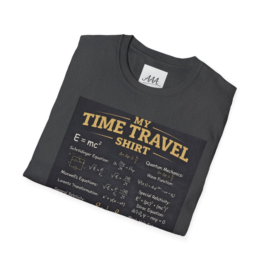 My Time Travel Shirt | Funny Physics Equations Time Traveler T-Shirt | Quantum Mechanics History Betting Unisex Tee