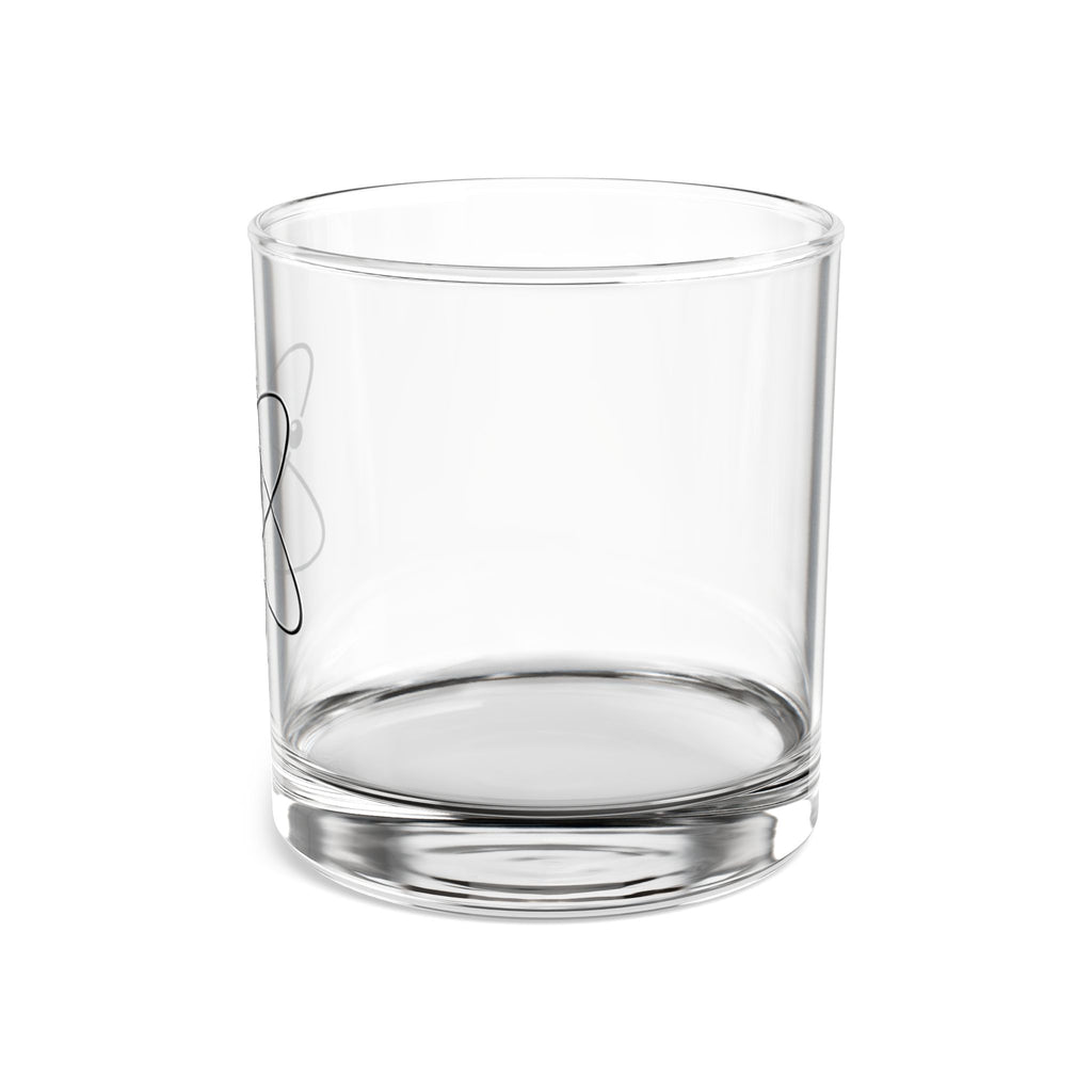 Atomic Atom Illustration Rocks Glass | 10oz Science Whiskey Tumbler