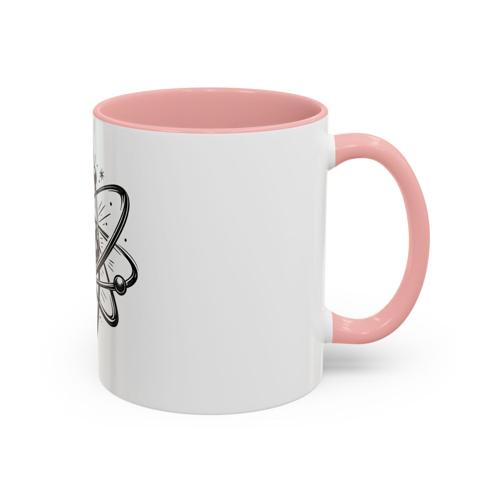 Atom Illustration Accent Mug | Science Coffee Cup