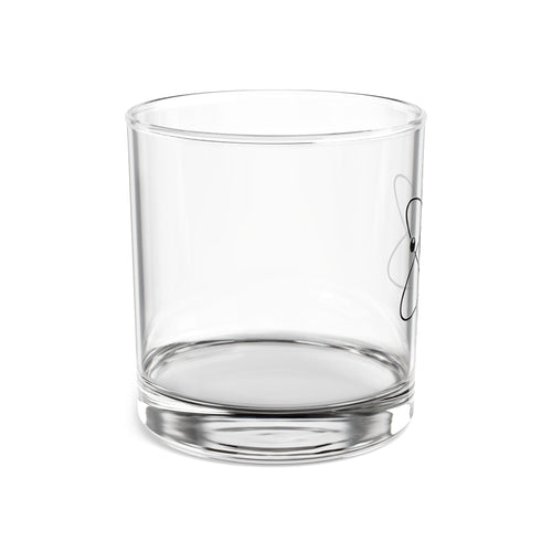Atomic Atom Illustration Rocks Glass | 10oz Science Whiskey Tumbler