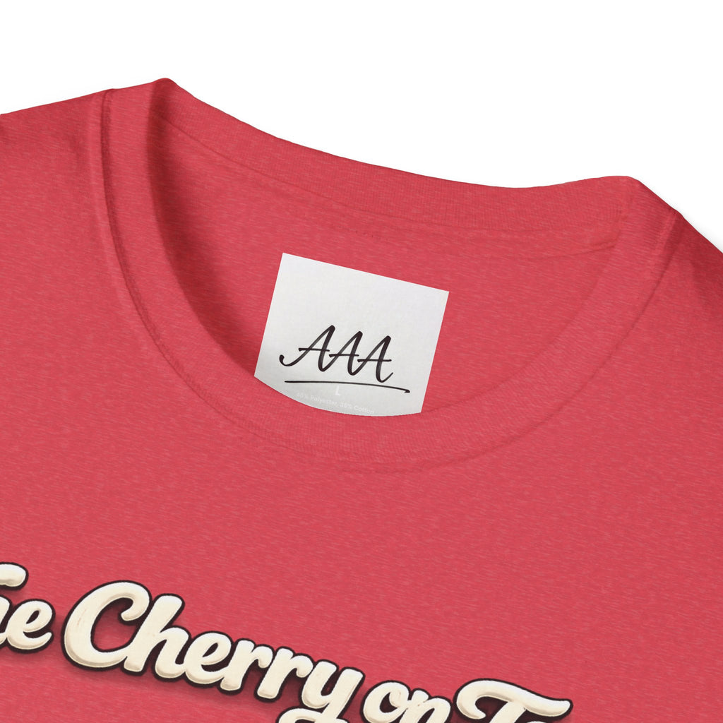 The Cherry on Top | Funny Double Cherry Boob Sweatshirt | Naughty Whipped Cream Cherry on Top T-Shirt | Gag Gift for Women
