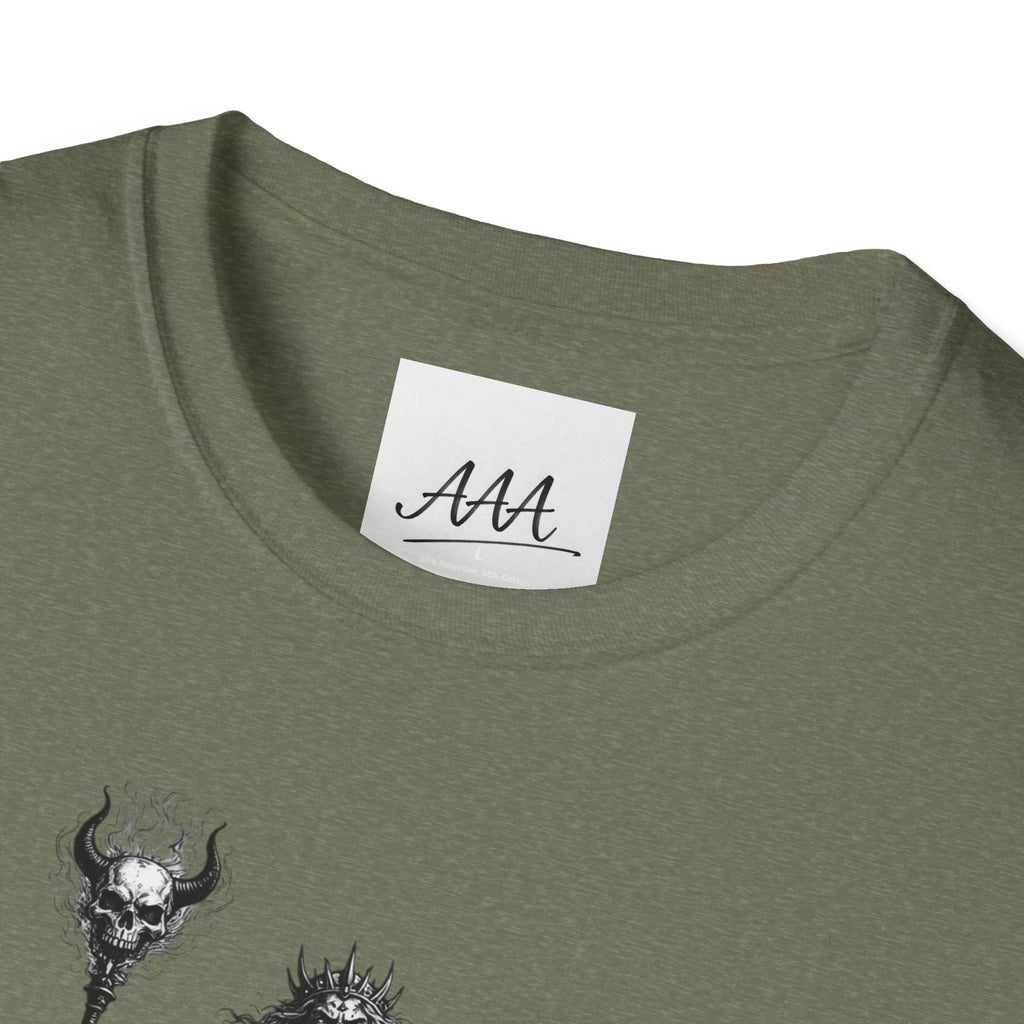 Hades Greek God T-Shirt | Dark Fantasy Hades with Cerberus Unisex T-Shirt | Olympian Collection