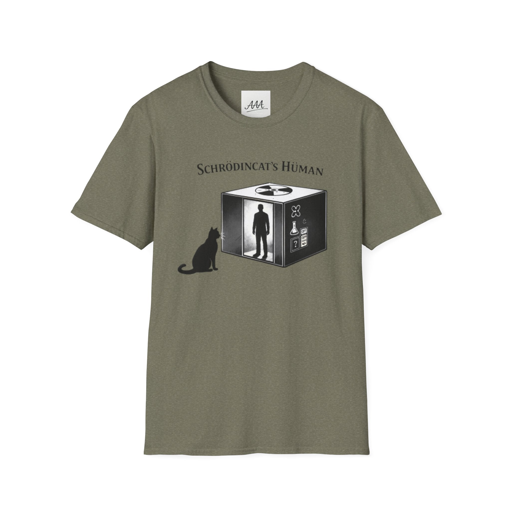Schrodinger Cat Shirt Funny Science Tee | Schrödincat’s Human T-Shirt | Physics Joke Shirt | Nerd Humor Tee