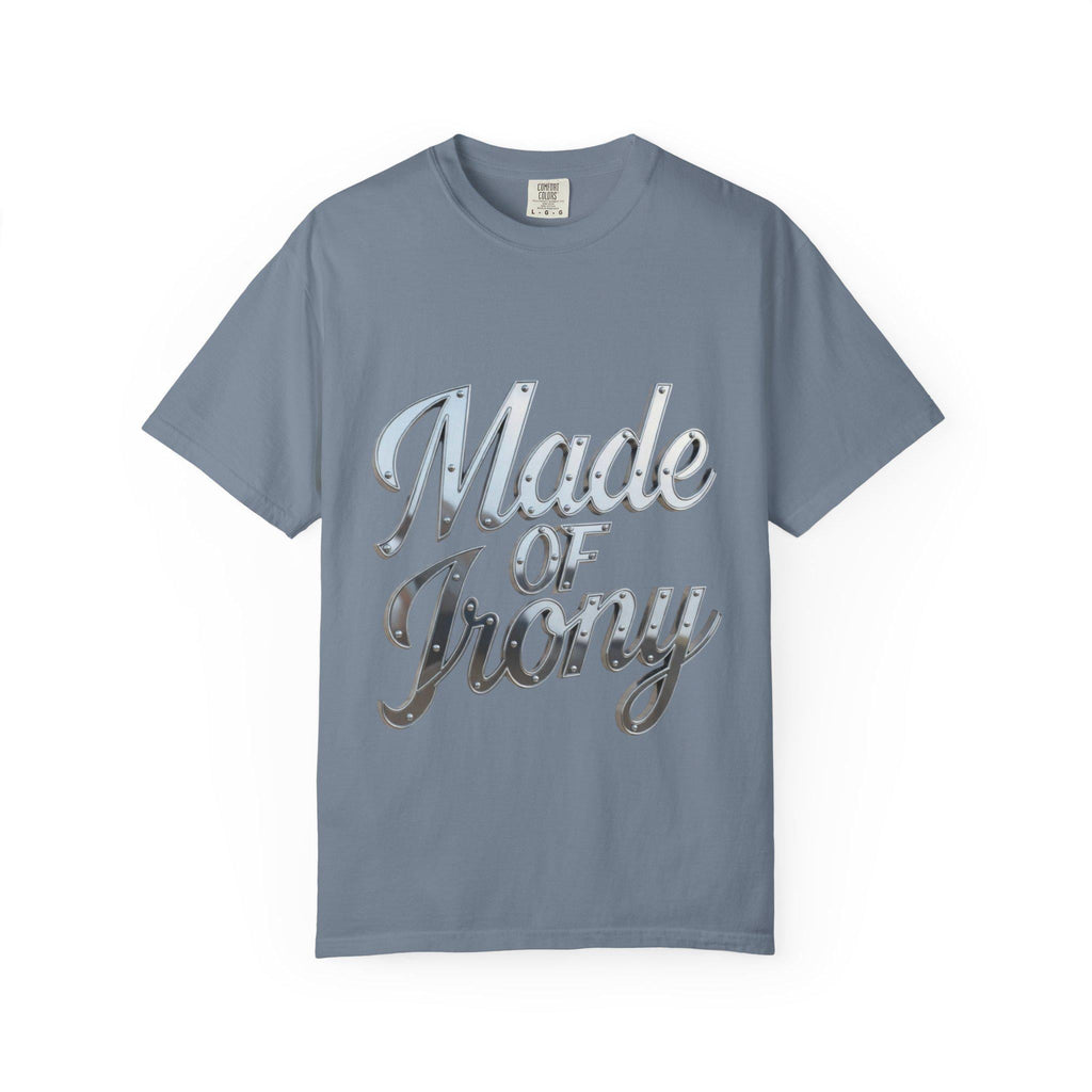 Made of Irony T-Shirt Retro Chrome Script Graphic Tee