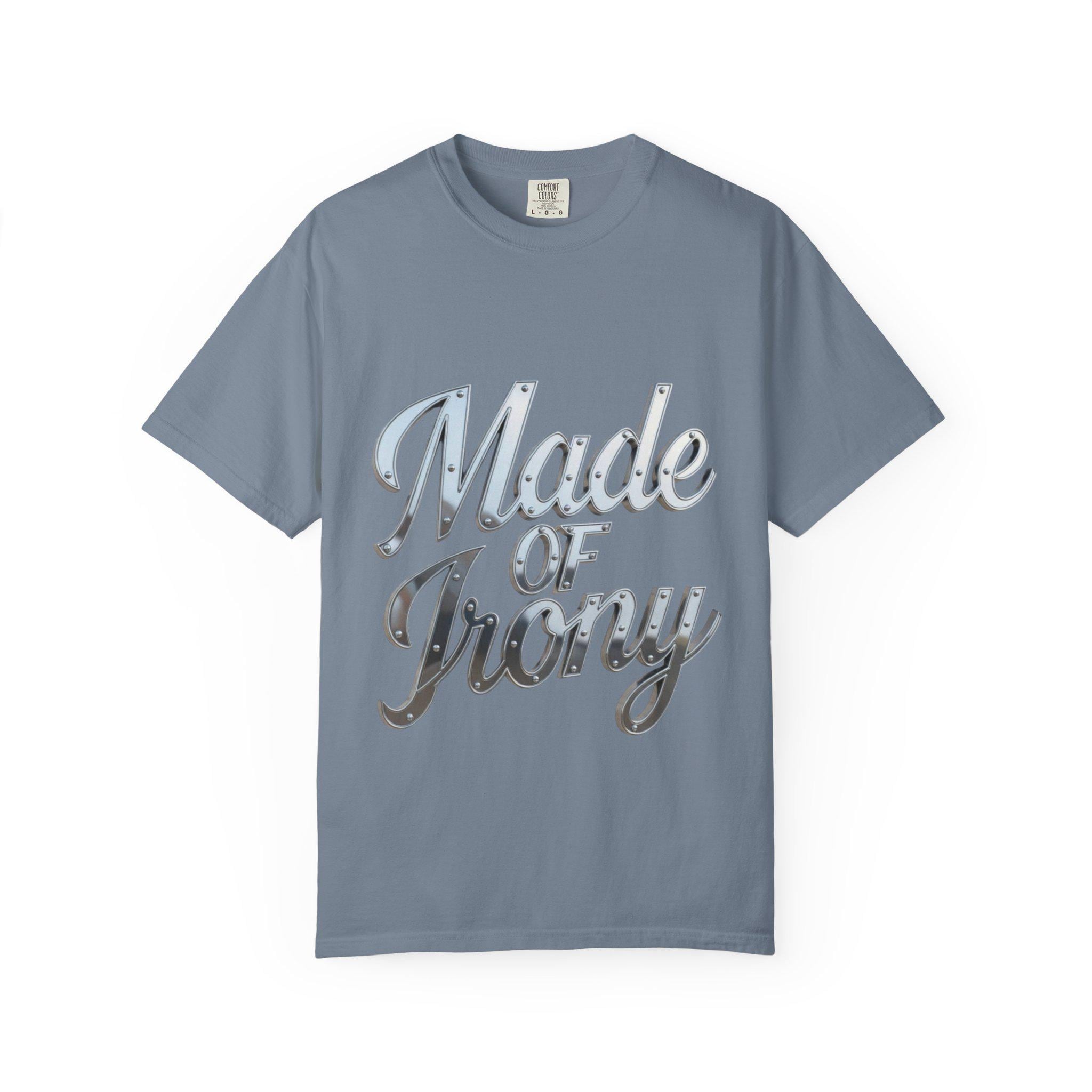 Made of Irony T-Shirt Retro Chrome Script Graphic Tee