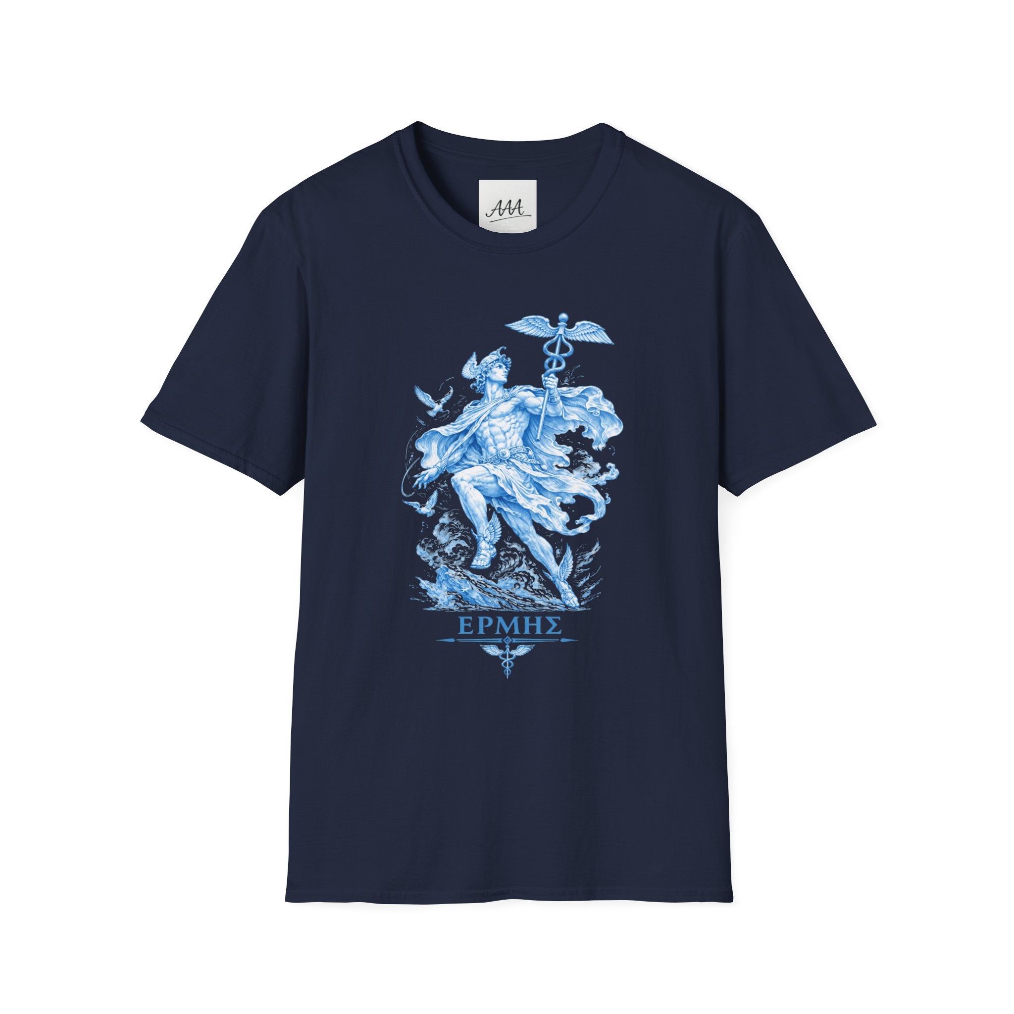 Hermes T-Shirt | Greek Messenger God Mythology Tee | Ancient Greece Graphic Shirt | Gift for Traveler | Unisex Soft Cotton