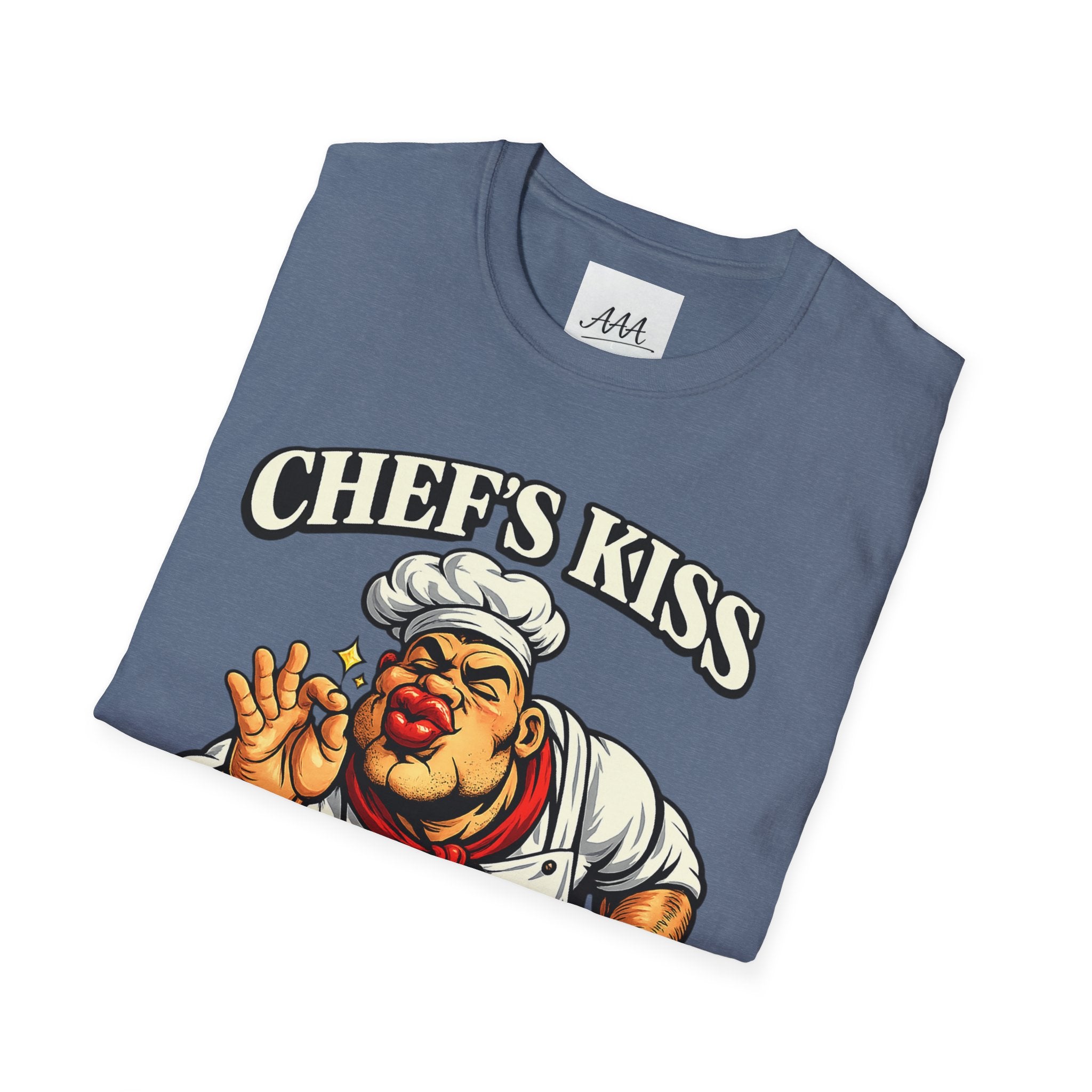 Chef's Kiss T-Shirt | Funny Chef Kissing Fingers Unisex T-Shirt | Italian Chef Meme Shirt | Cooking Gag Gift