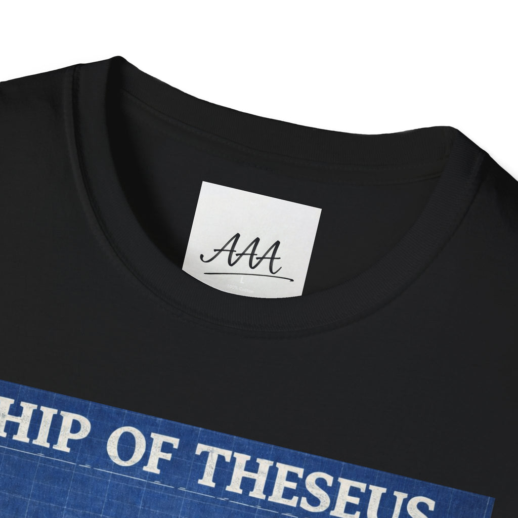 Ship of Theseus Blueprint T-Shirt | Nautical Diagram, Philosophical Art