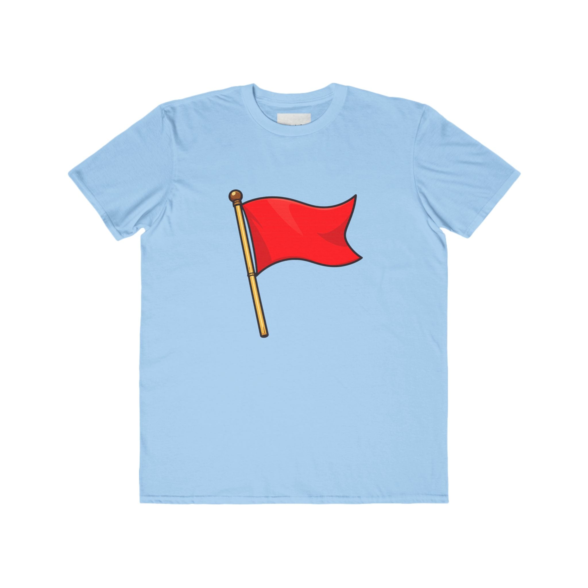 Red Flag Graphic Tee Men's Casual Cotton T-Shirt