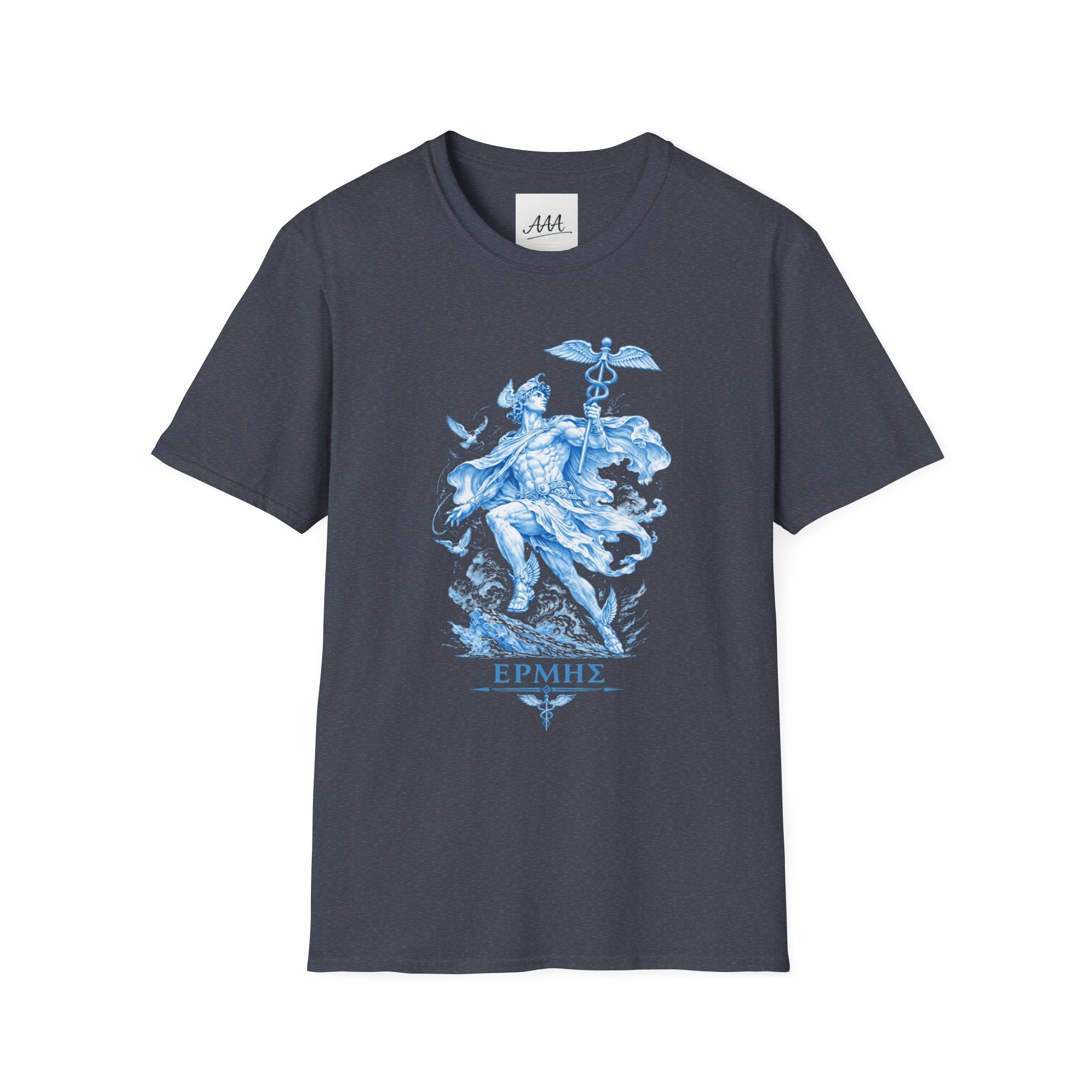Hermes T-Shirt | Greek Messenger God Mythology Tee | Ancient Greece Graphic Shirt | Gift for Traveler | Unisex Soft Cotton
