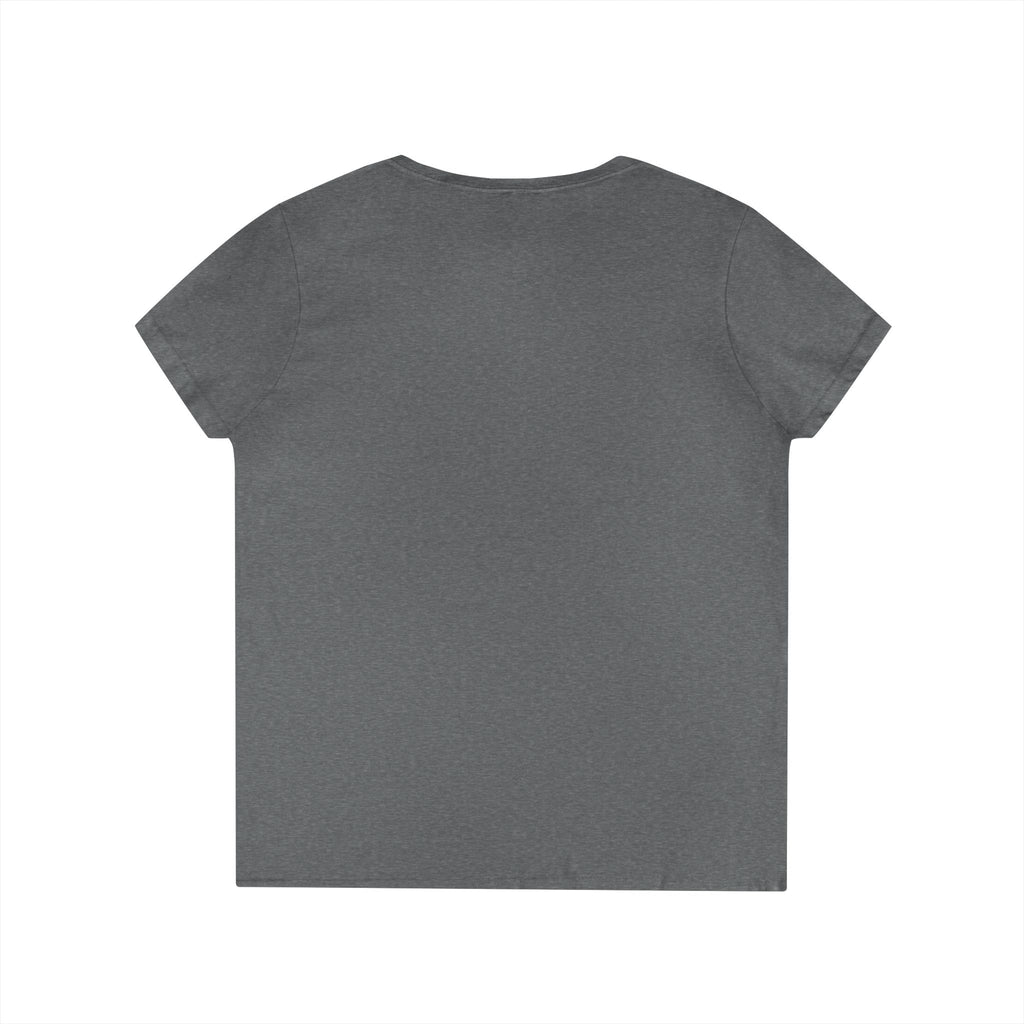 Red Flag Graphic V-Neck Tee Women's Casual Warning Flag T-Shirt