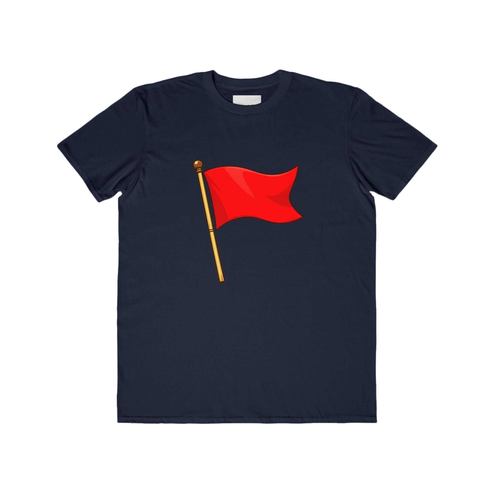 Red Flag Graphic Tee Men's Casual Cotton T-Shirt