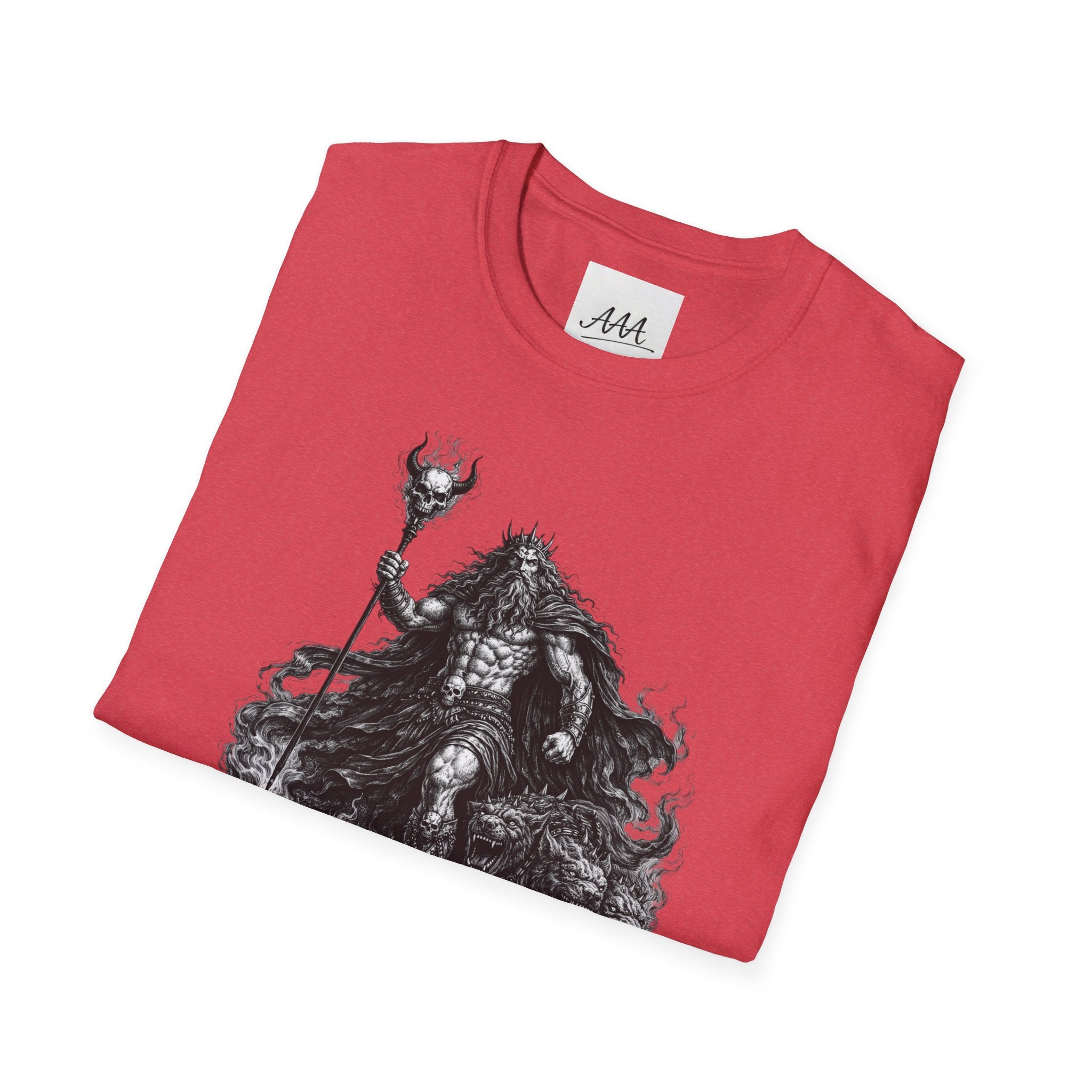 Hades Greek God T-Shirt | Dark Fantasy Hades with Cerberus Unisex T-Shirt | Olympian Collection