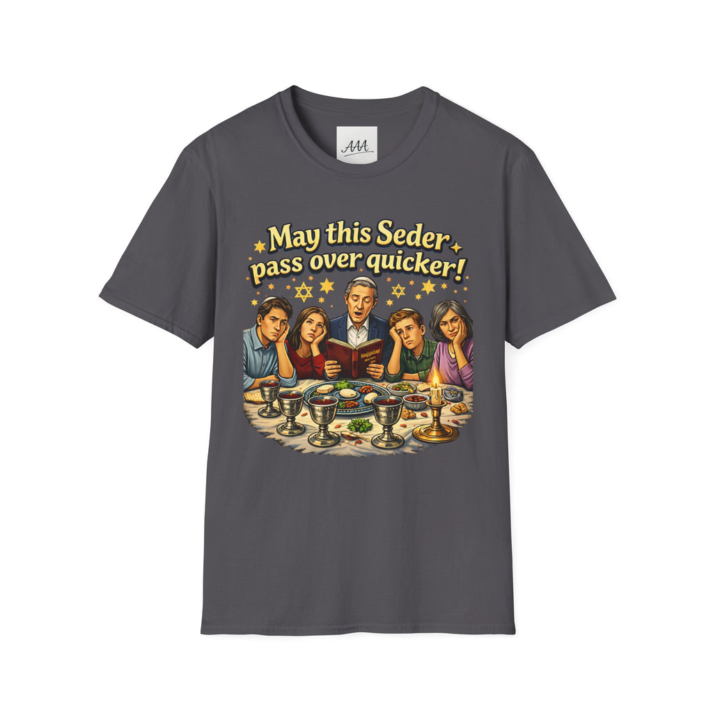 May This Seder Pass Over Quicker T-Shirt | Passover Seder Illustration