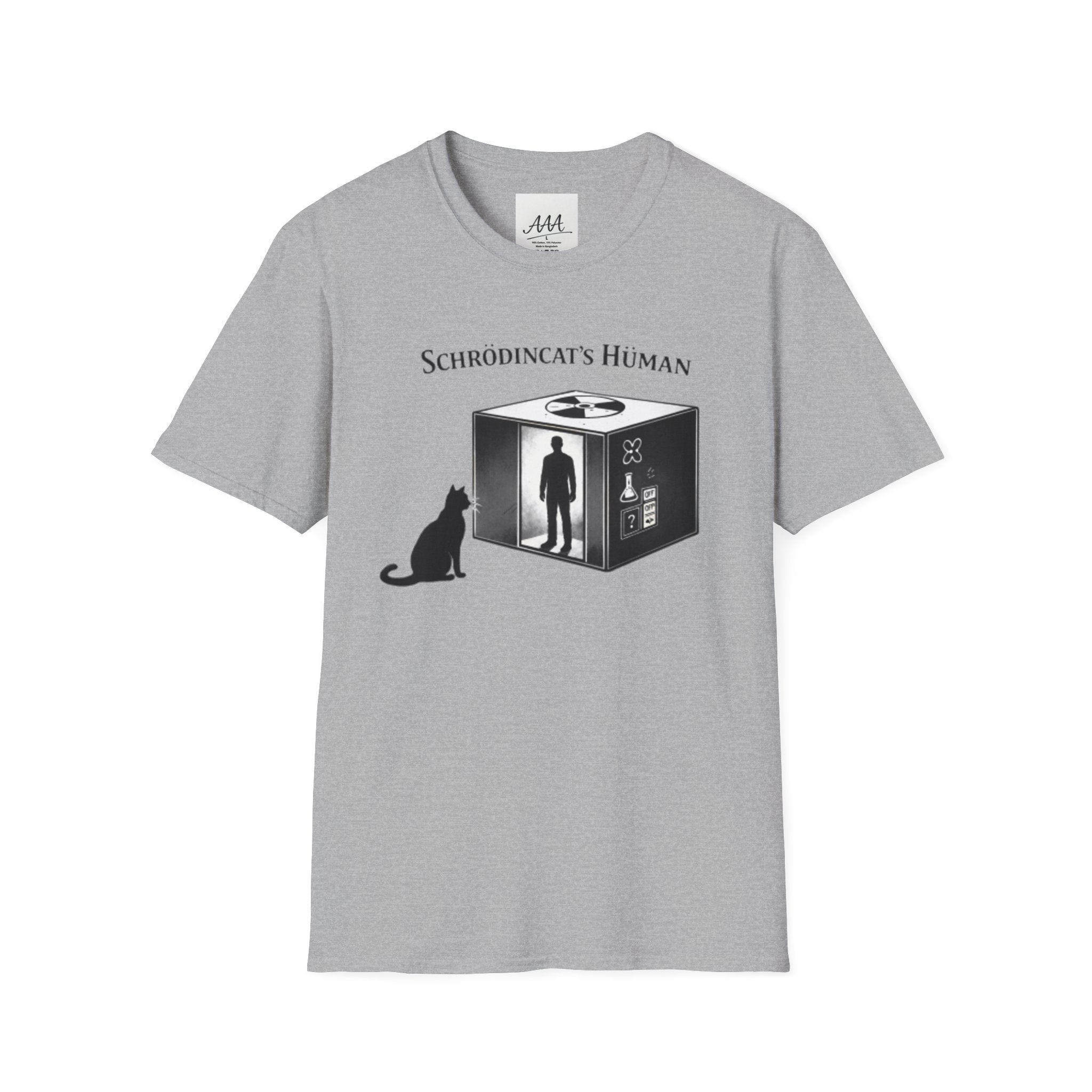 Schrodinger Cat Shirt Funny Science Tee | Schrödincat’s Human T-Shirt | Physics Joke Shirt | Nerd Humor Tee