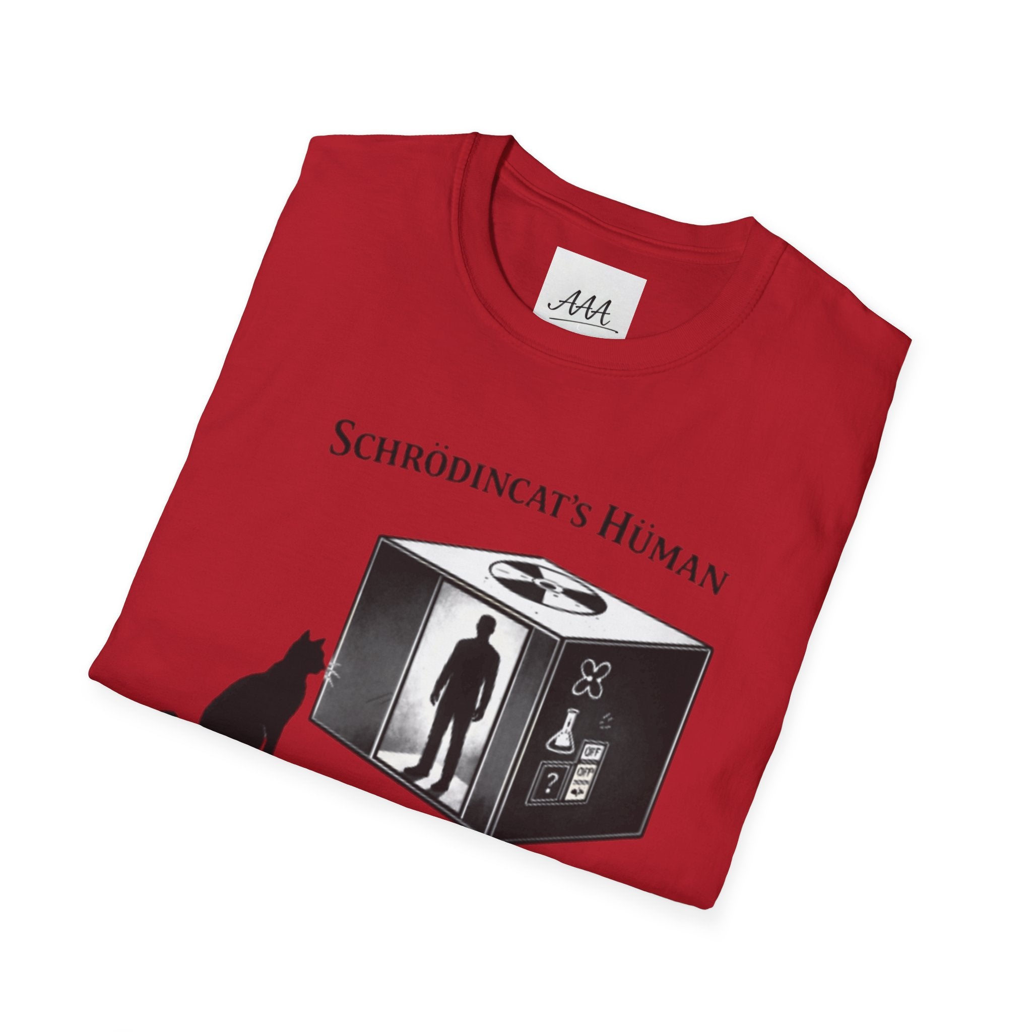 Schrodinger Cat Shirt Funny Science Tee | Schrödincat’s Human T-Shirt | Physics Joke Shirt | Nerd Humor Tee