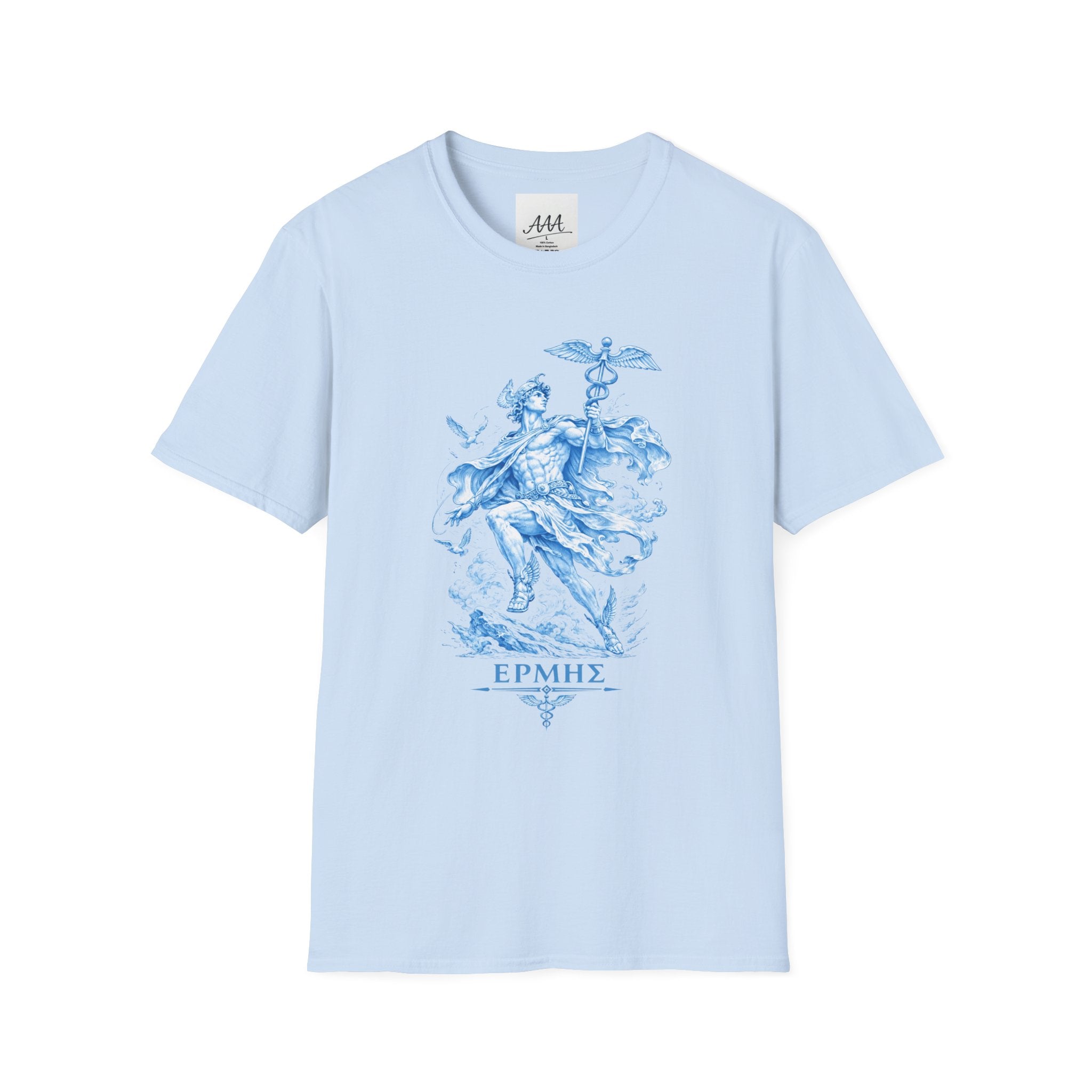Hermes T-Shirt | Greek Messenger God Mythology Tee | Ancient Greece Graphic Shirt | Gift for Traveler | Unisex Soft Cotton