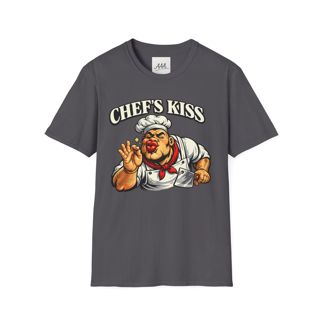 Chef's Kiss T-Shirt | Funny Chef Kissing Fingers Unisex T-Shirt | Italian Chef Meme Shirt | Cooking Gag Gift