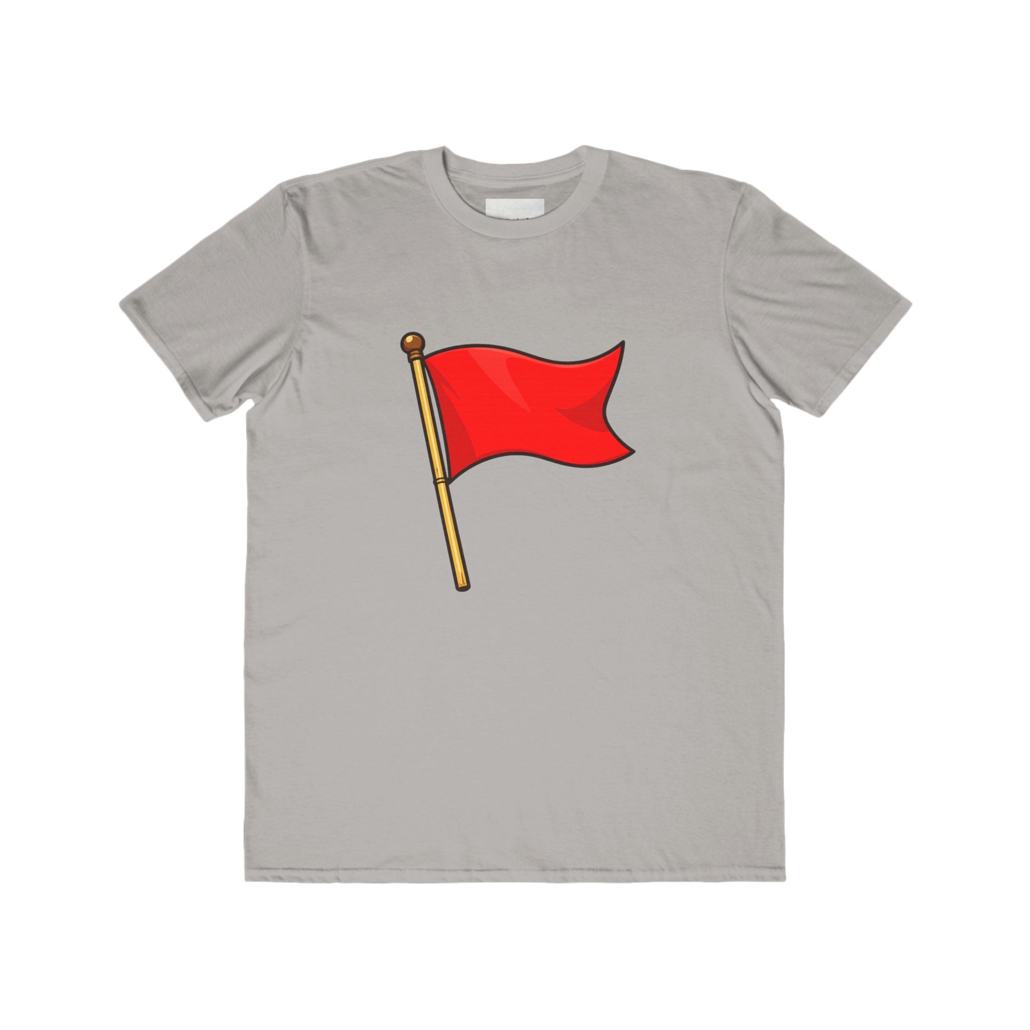 Red Flag Graphic Tee Men's Casual Cotton T-Shirt