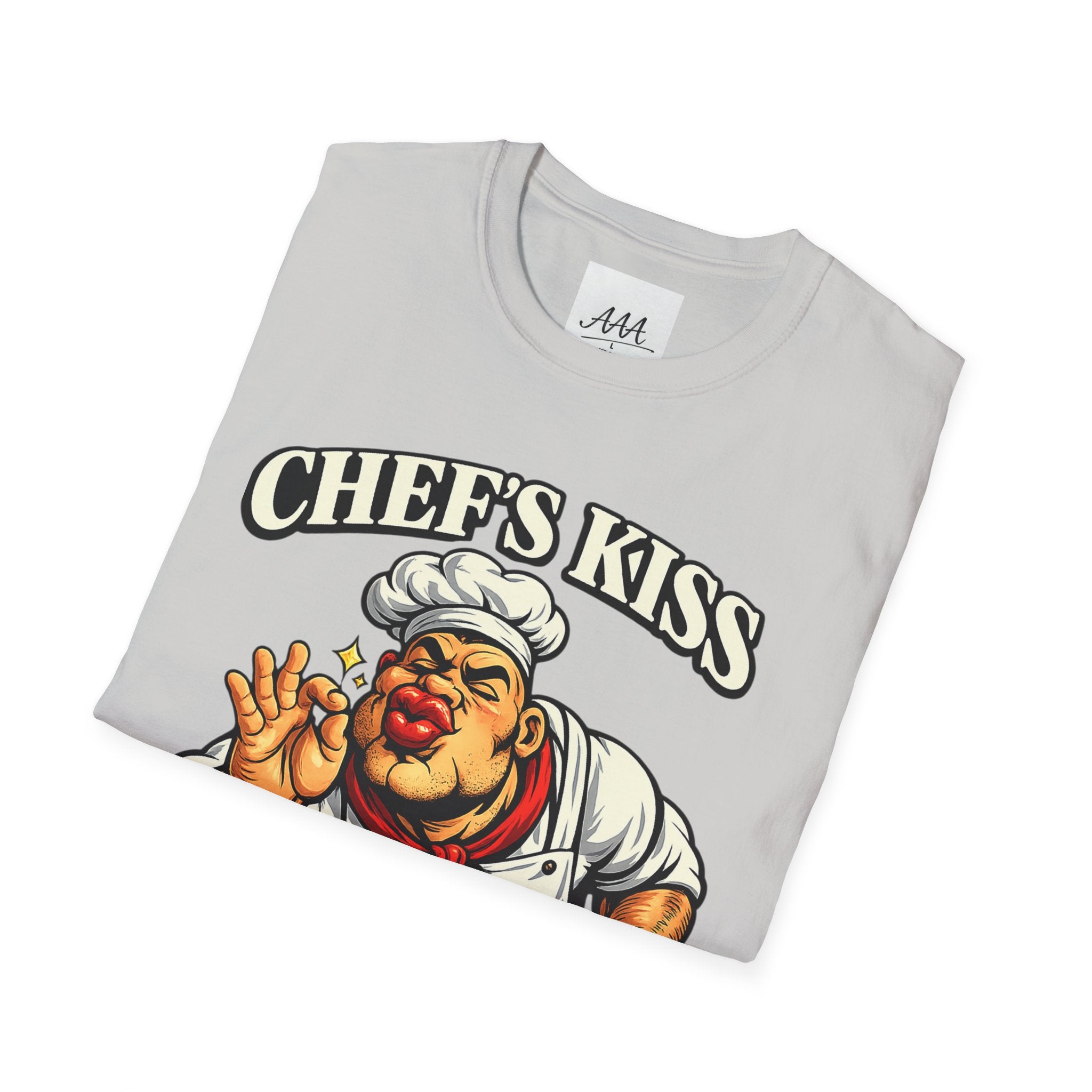 Chef's Kiss T-Shirt | Funny Chef Kissing Fingers Unisex T-Shirt | Italian Chef Meme Shirt | Cooking Gag Gift