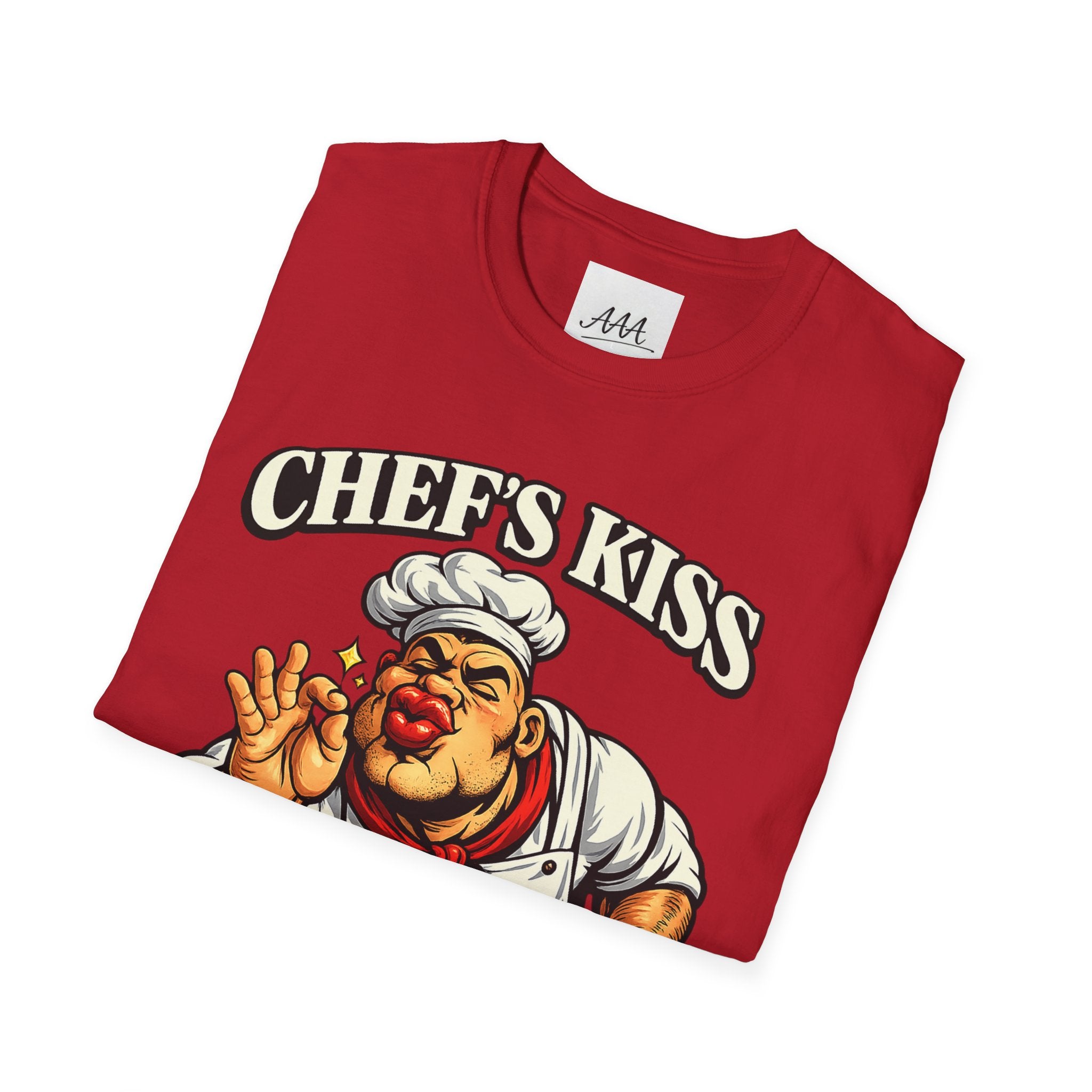 Chef's Kiss T-Shirt | Funny Chef Kissing Fingers Unisex T-Shirt | Italian Chef Meme Shirt | Cooking Gag Gift