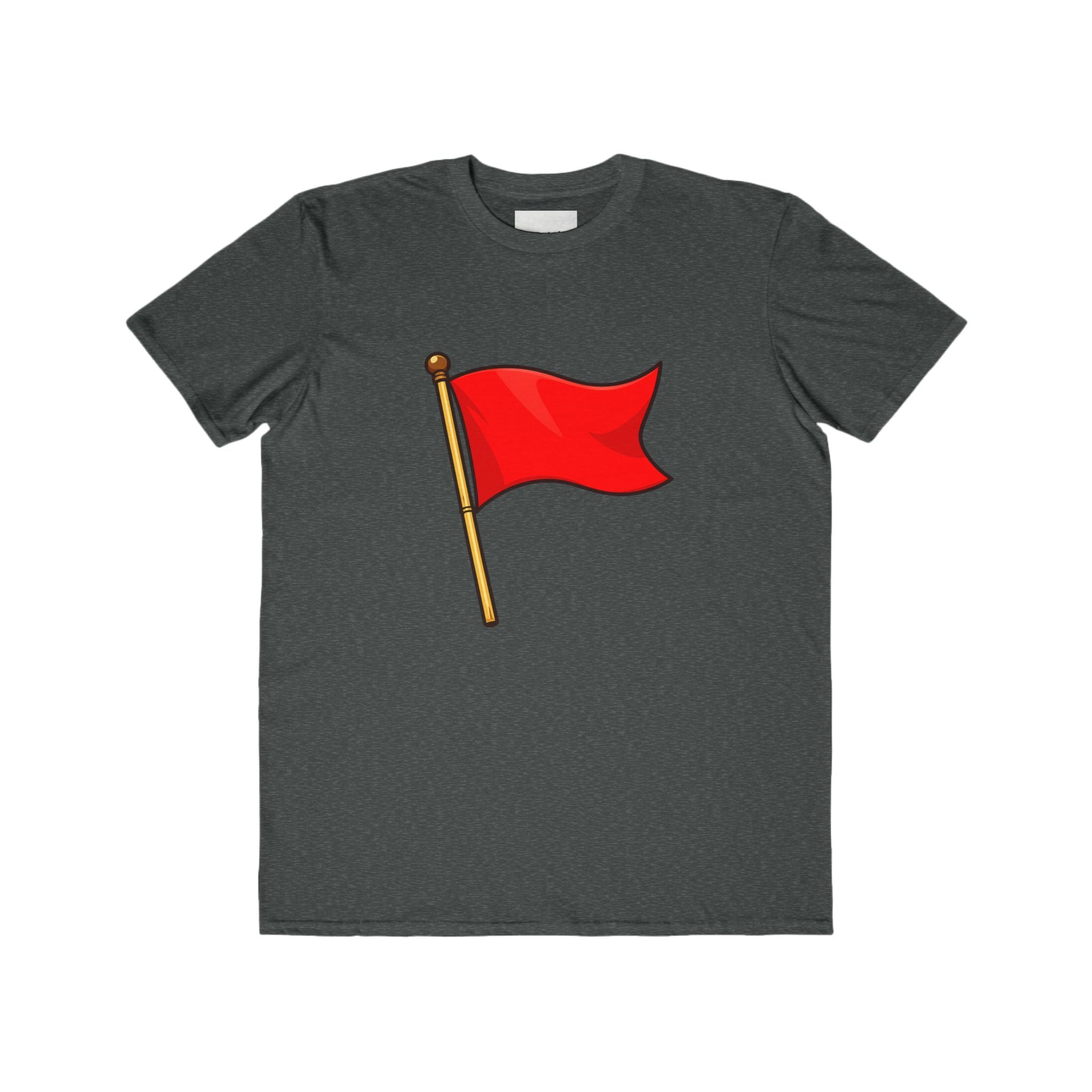 Red Flag Graphic Tee Men's Casual Cotton T-Shirt