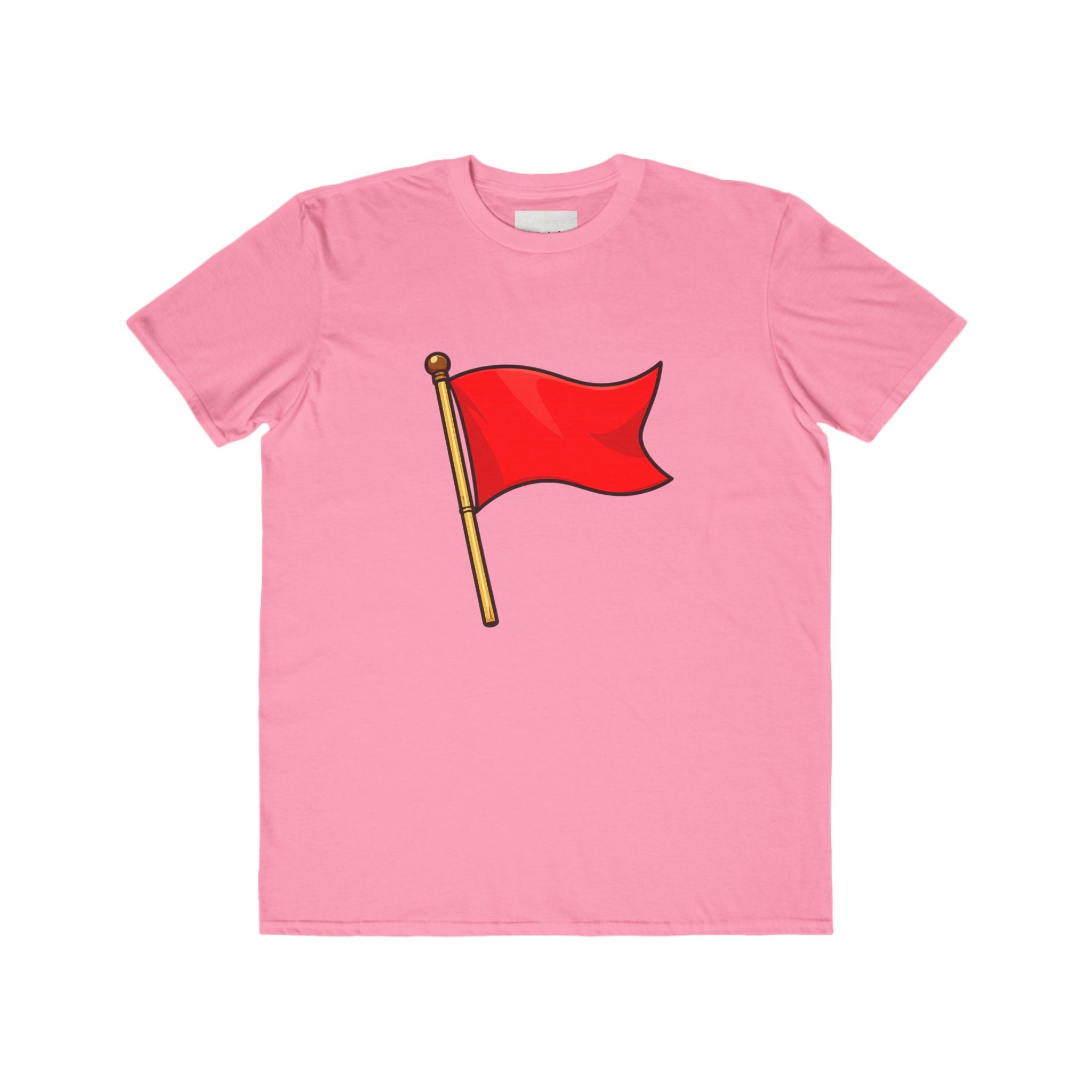 Red Flag Graphic Tee Men's Casual Cotton T-Shirt