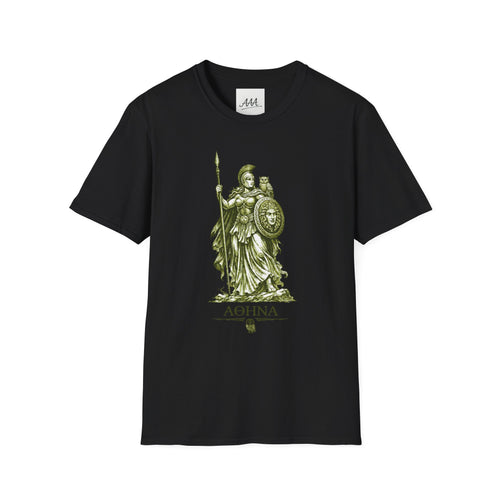 Athena T-Shirt | Greek Goddess Mythology Tee | Ancient Greece Graphic Shirt | Gift for History Lover | Unisex Soft Cotton Tee
