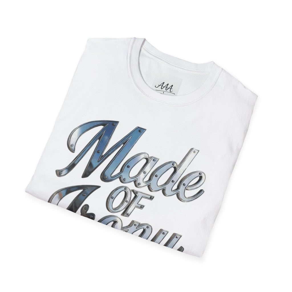Made of Irony T-Shirt | Metallic Script Graphic Tee