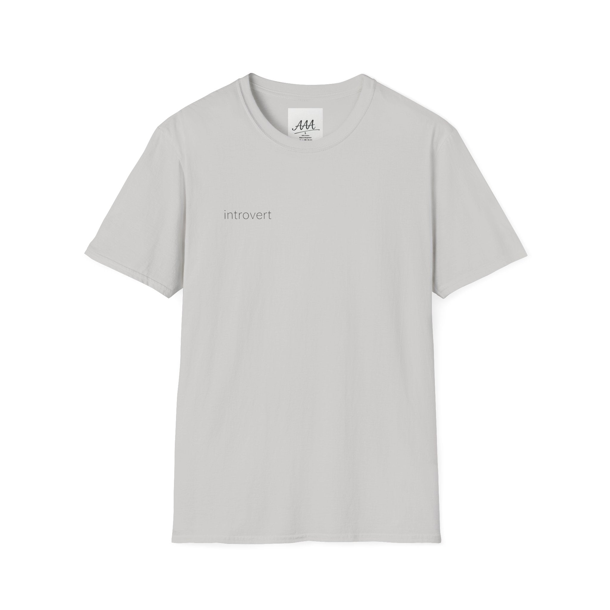 Introvert T-Shirt | Minimalist Personality Tee | Funny Introvert Gift | Quiet Person Shirt | Unisex Soft Cotton Casual Tee