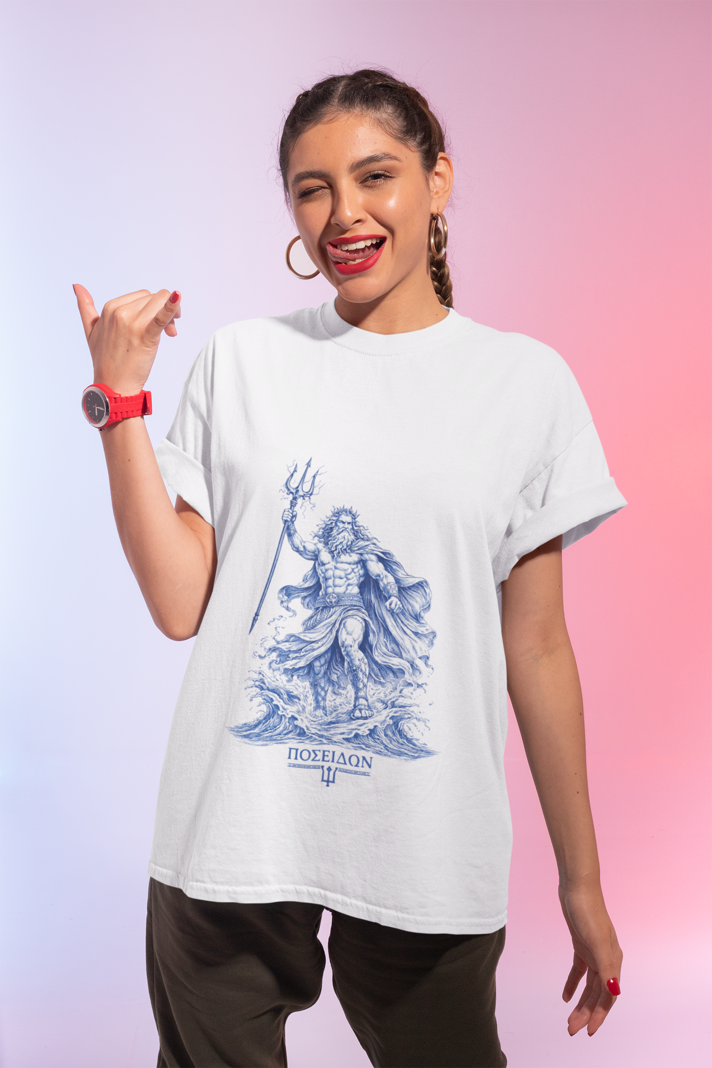 Poseidon T-Shirt — The Olympian Collection