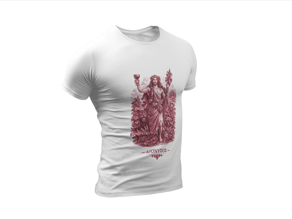 Dionysus T-Shirt | Greek God of Wine Mythology Tee | Ancient Greece Graphic Shirt | Wine Lover Gift | Unisex Soft Cotton