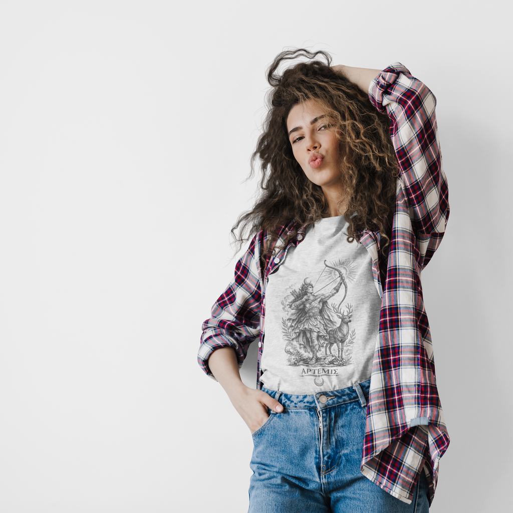 Artemis T-Shirt | Greek Goddess of the Hunt Mythology Tee | Ancient Greece Graphic Shirt | Gift for Her | Unisex Soft Cotton