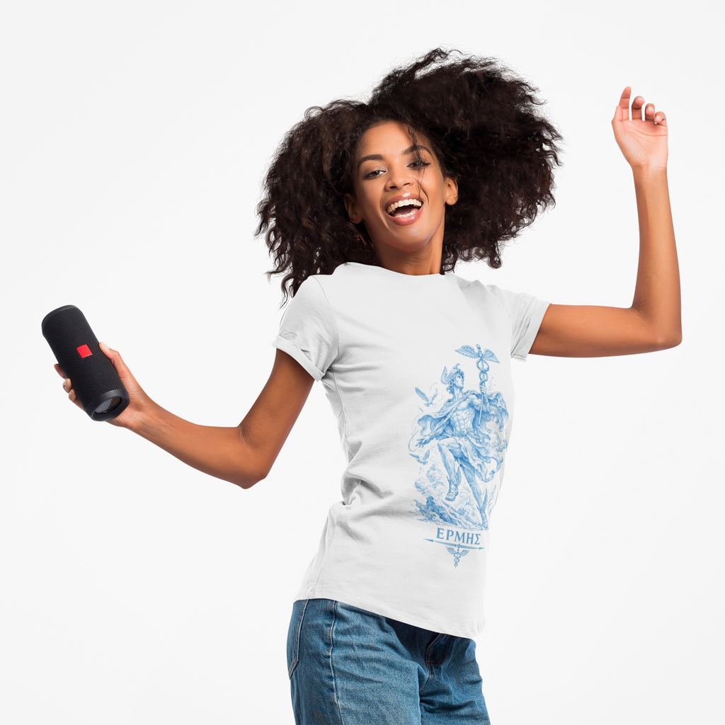 Hermes T-Shirt | Greek Messenger God Mythology Tee | Ancient Greece Graphic Shirt | Gift for Traveler | Unisex Soft Cotton