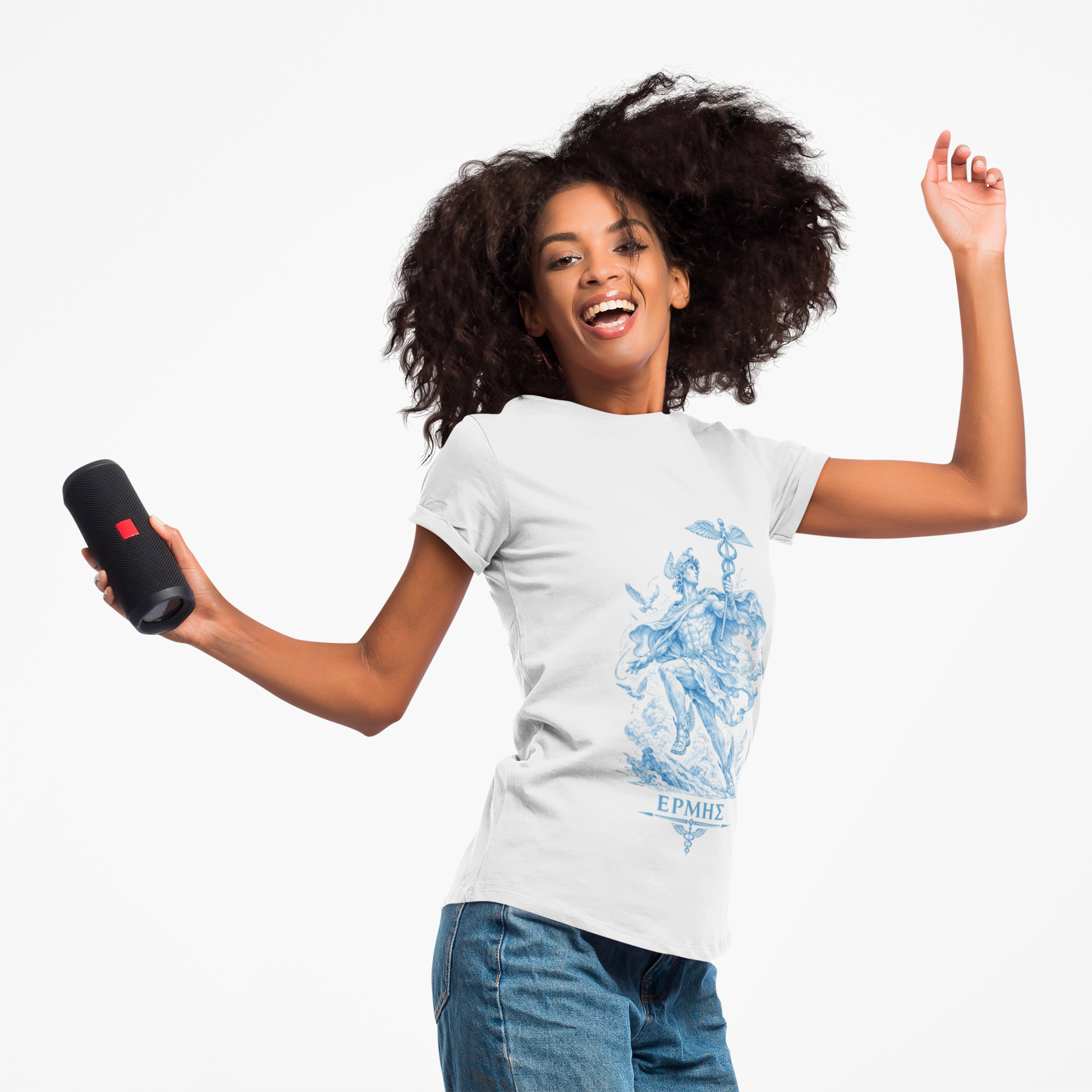 Hermes T-Shirt | Greek Messenger God Mythology Tee | Ancient Greece Graphic Shirt | Gift for Traveler | Unisex Soft Cotton