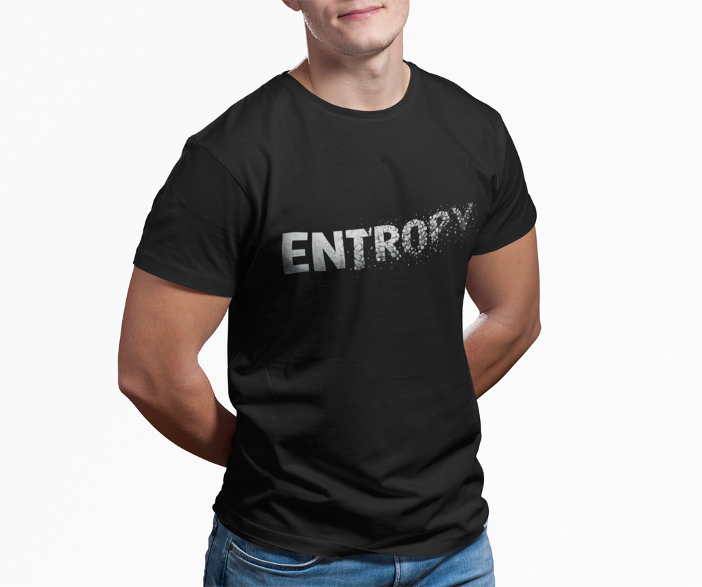 Distressed Entropy T-Shirt | Science Humor Graphic Tee | Physics Gift for Nerd | STEM Shirt | Funny Science Teacher Gift