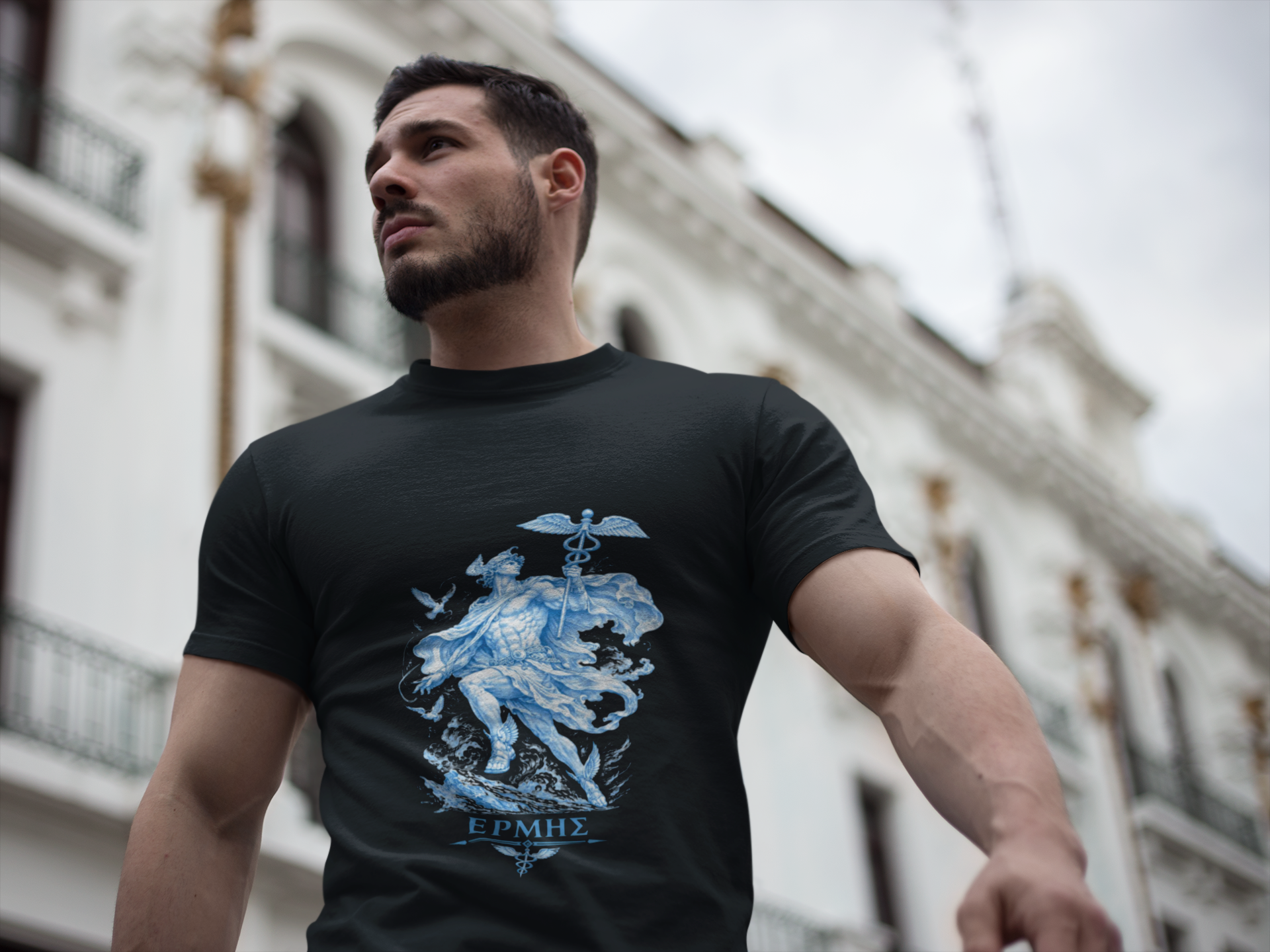 Hermes T-Shirt | Greek Messenger God Mythology Tee | Ancient Greece Graphic Shirt | Gift for Traveler | Unisex Soft Cotton