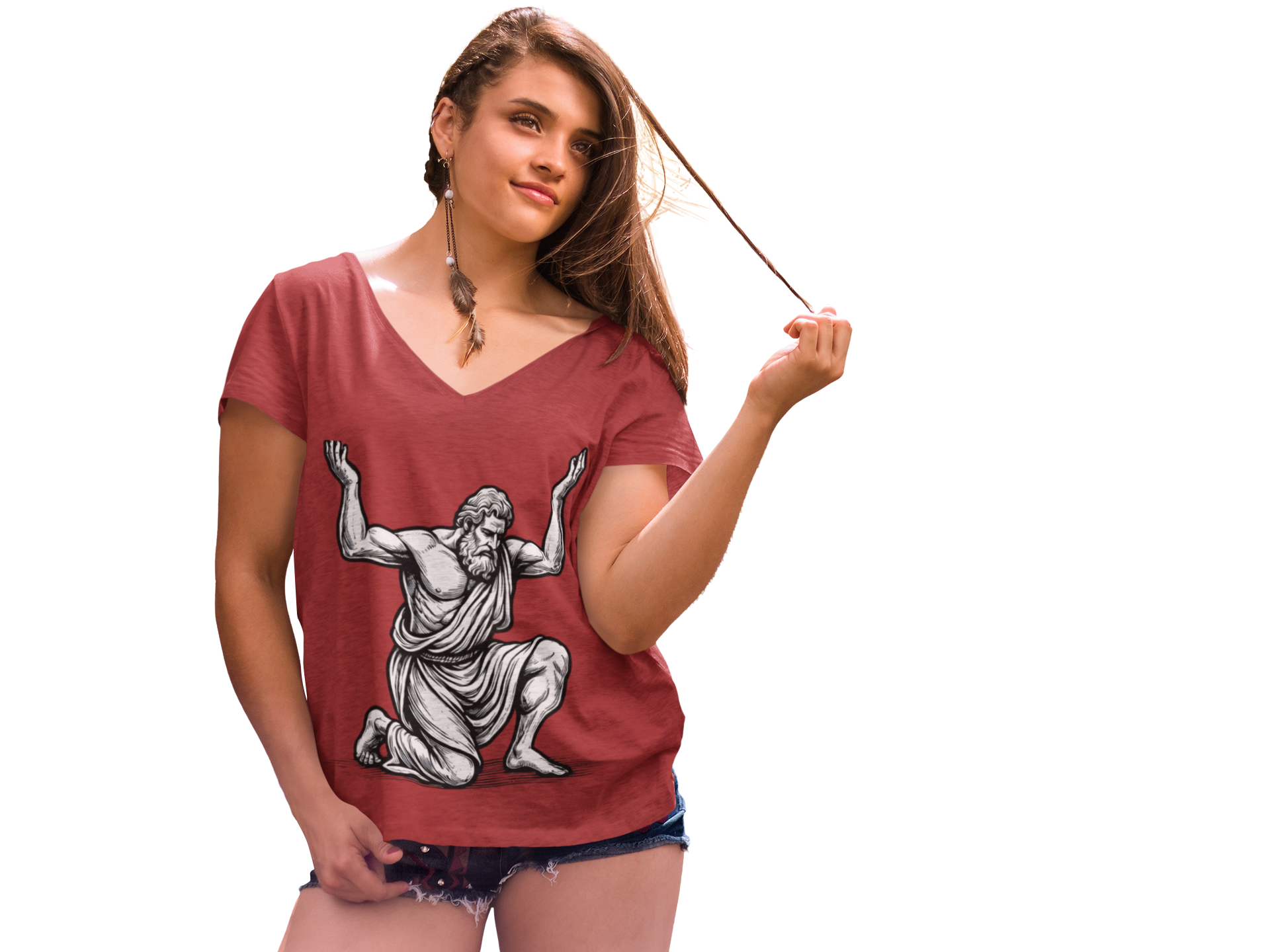 Atlas T-Shirt | Greek Titan Mythology Graphic Tee | Ancient Greece Shirt | Gift for Mythology Lover | Unisex Soft Cotton