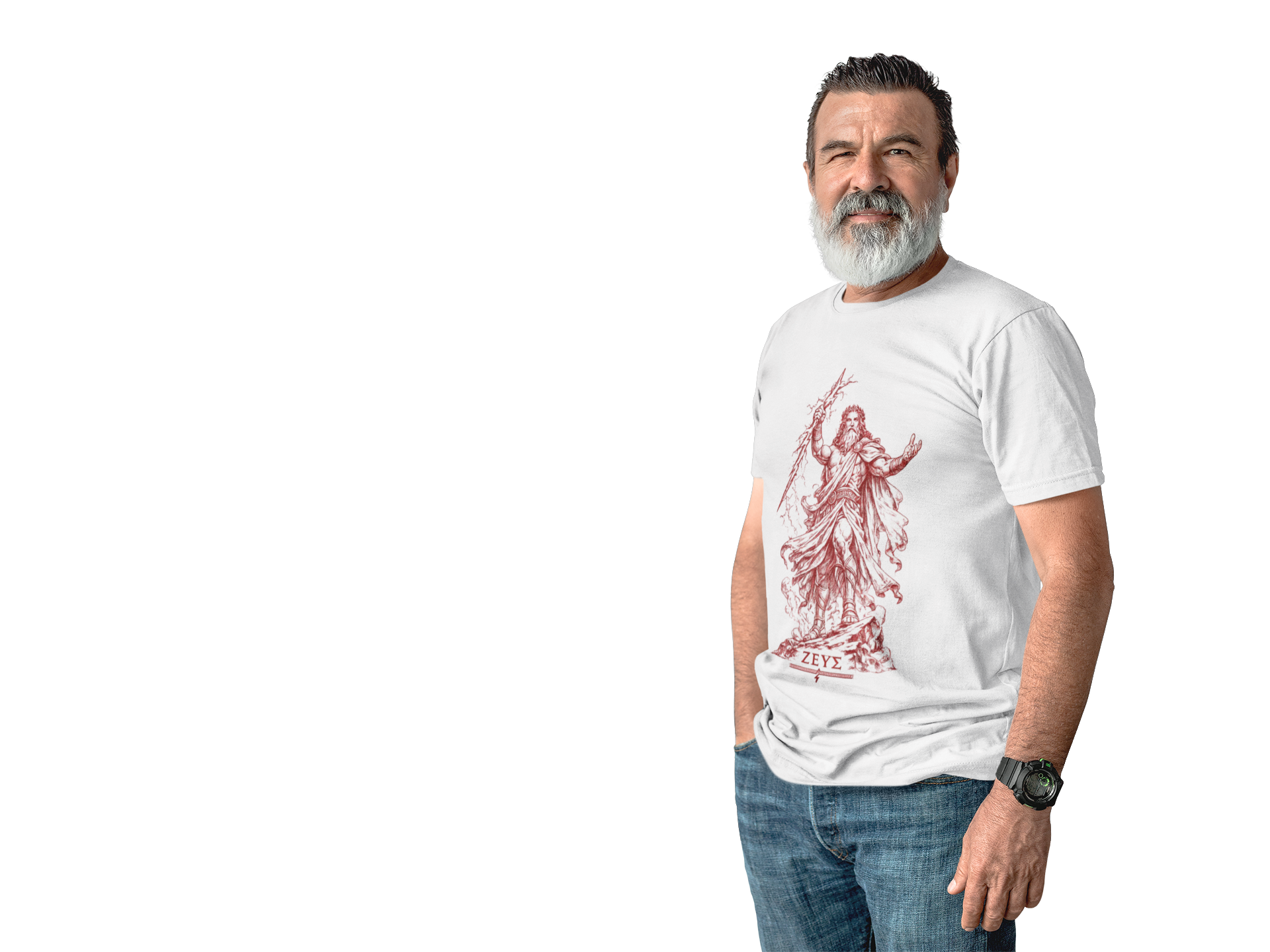 Zeus T-Shirt | King of the Gods Greek Mythology Tee | Ancient Greece Graphic Shirt | Gift for History Lover | Unisex Soft Cotton