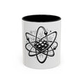 Atom Illustration Accent Mug | Science Coffee Cup