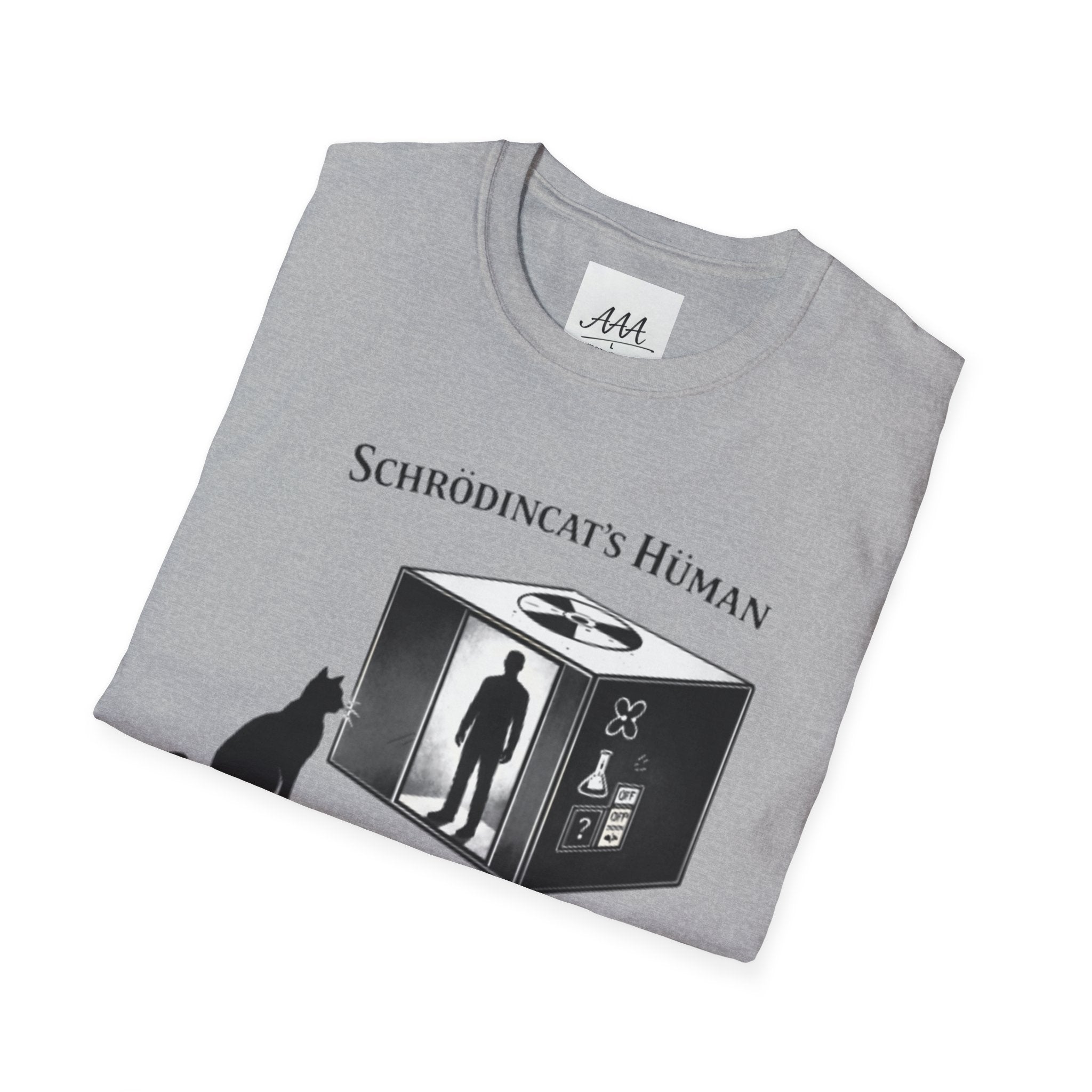 Schrodinger Cat Shirt Funny Science Tee | Schrödincat’s Human T-Shirt | Physics Joke Shirt | Nerd Humor Tee